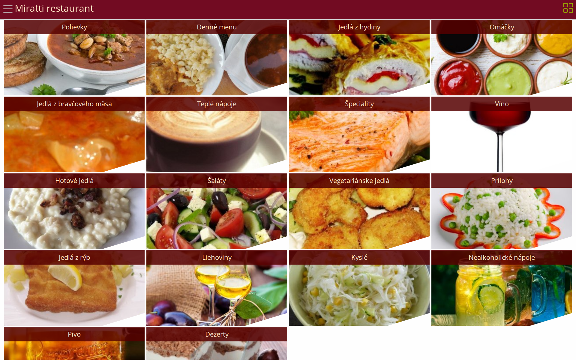 Náhľad webu miratti.sk