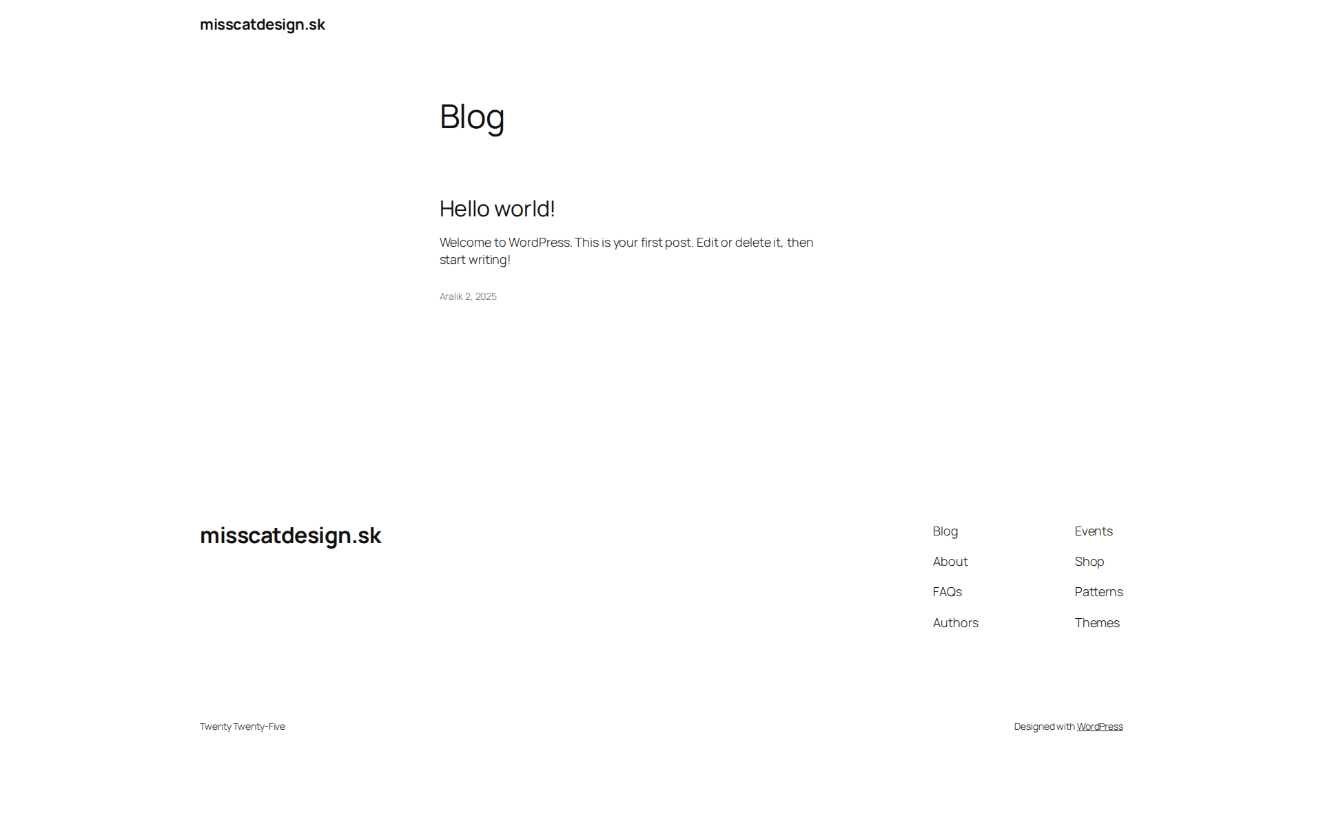 Náhľad webu misscatdesign.sk