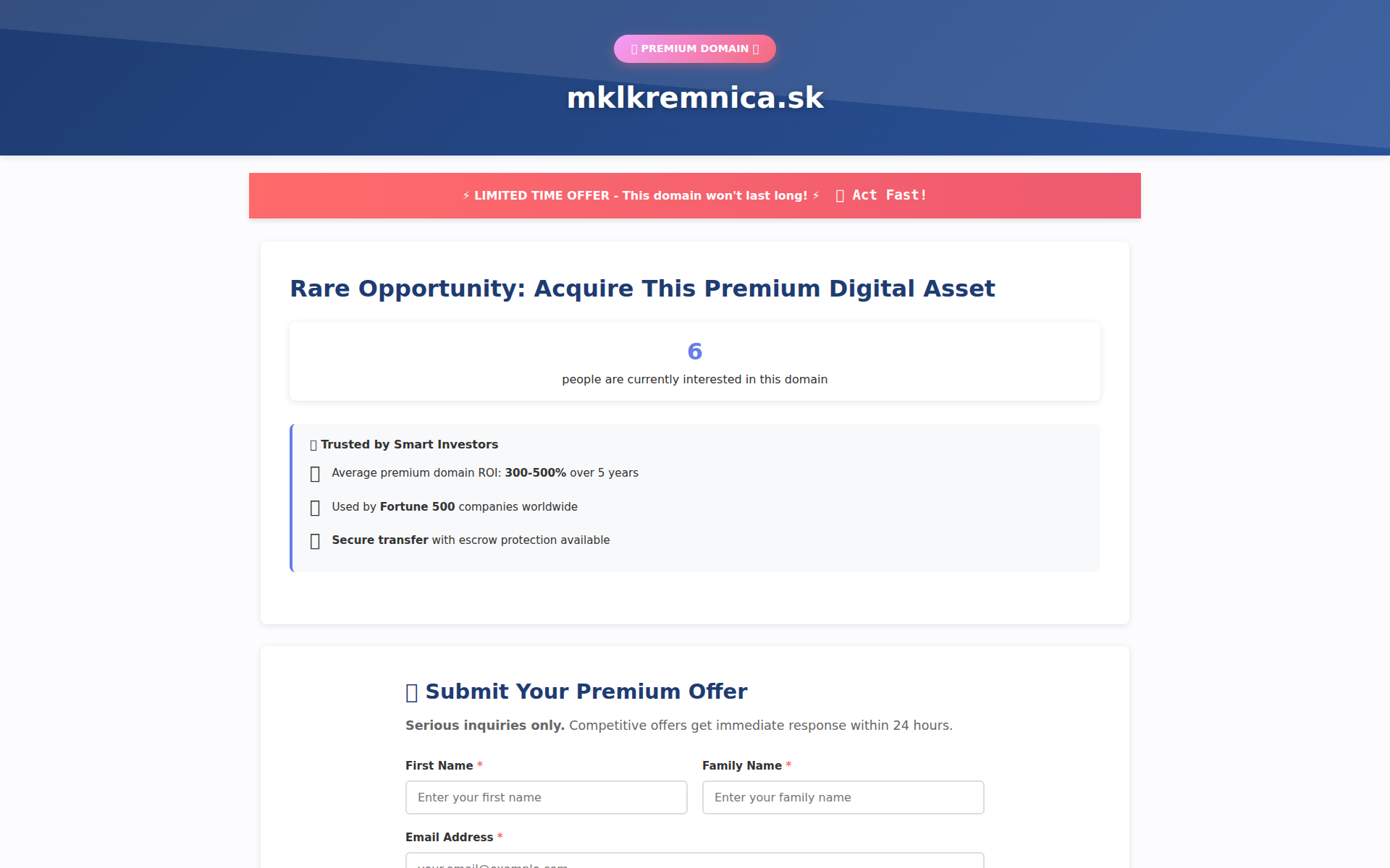 Náhľad webu mklkremnica.sk