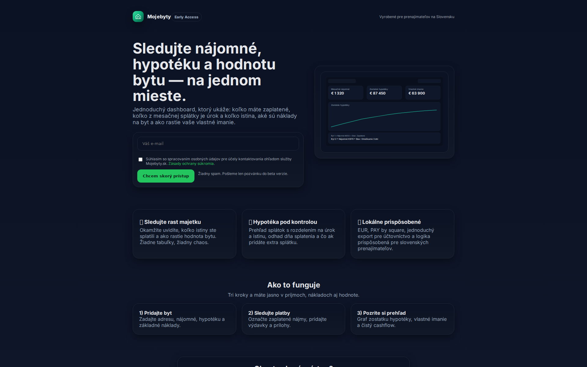 Náhľad webu mojebyty.sk