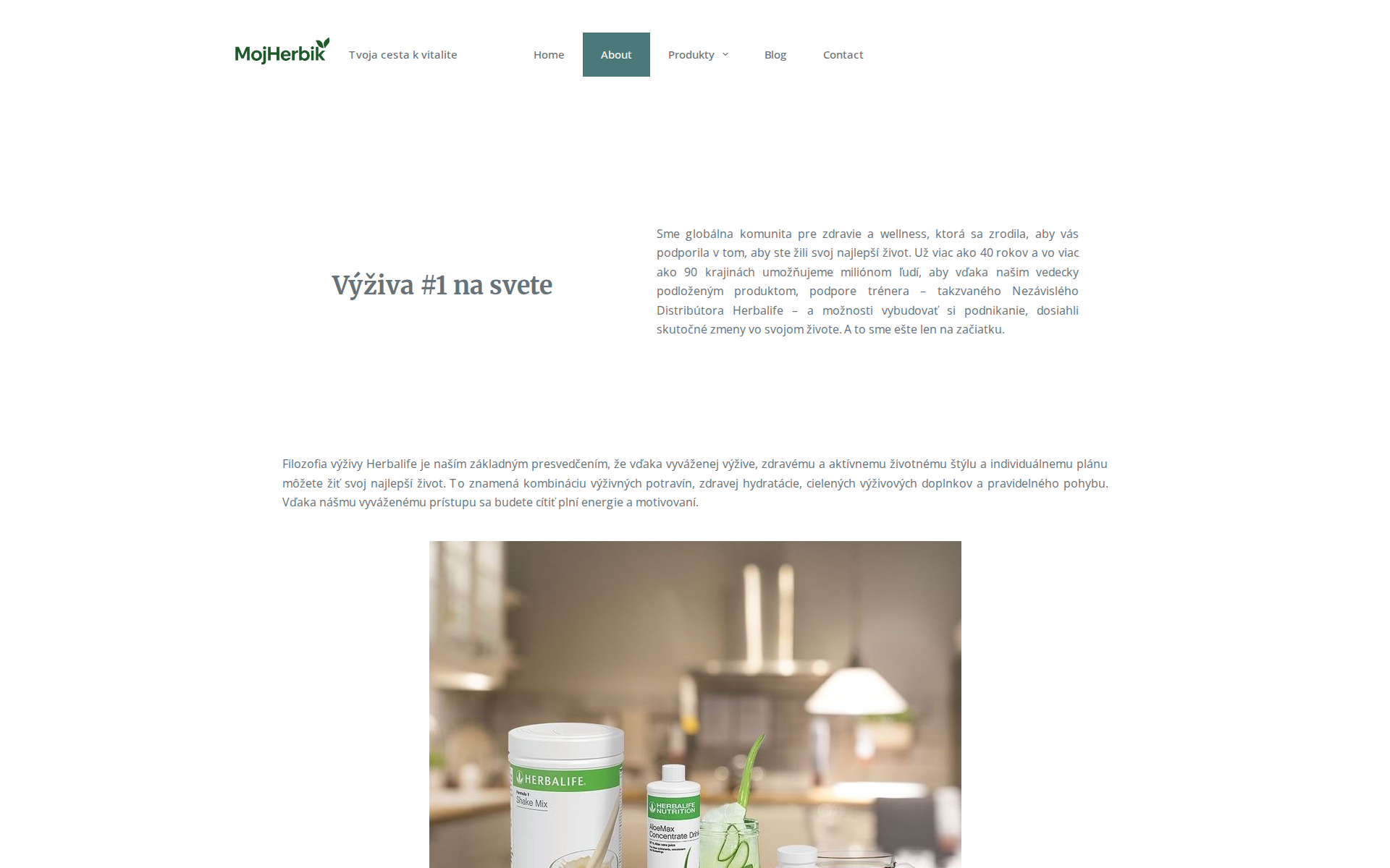 Náhľad webu mojherbik.sk