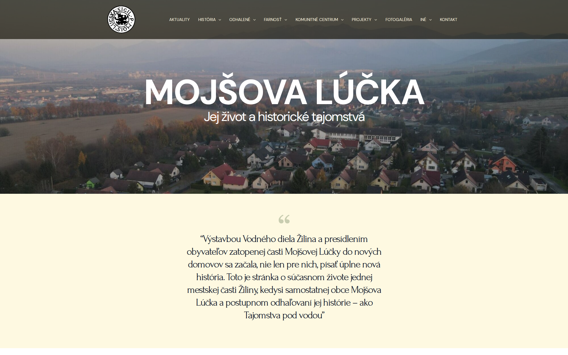 Náhľad webu mojsova-lucka.sk