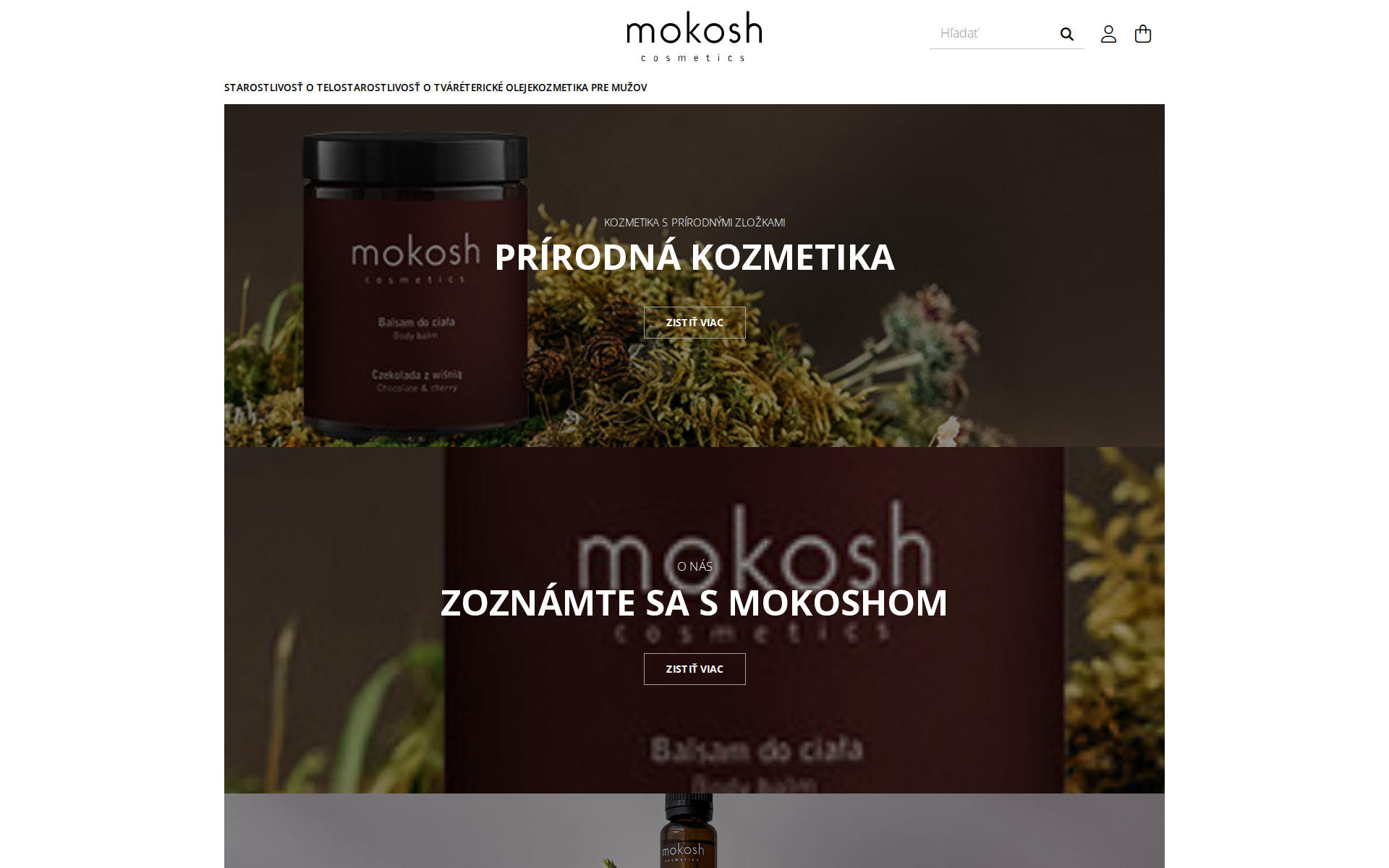 Náhľad webu mokoshslovakia.sk