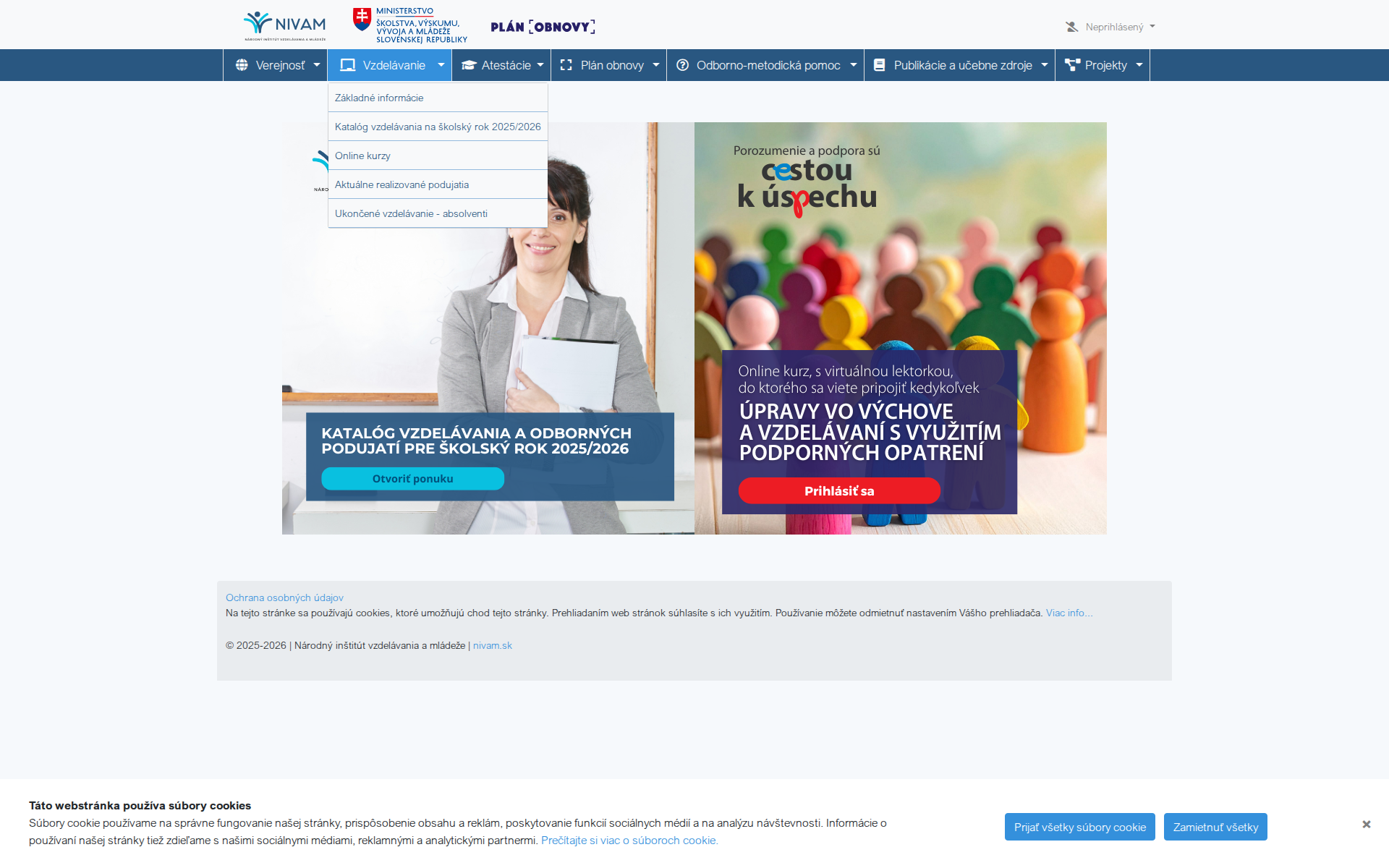 Náhľad webu mpc-edu.sk