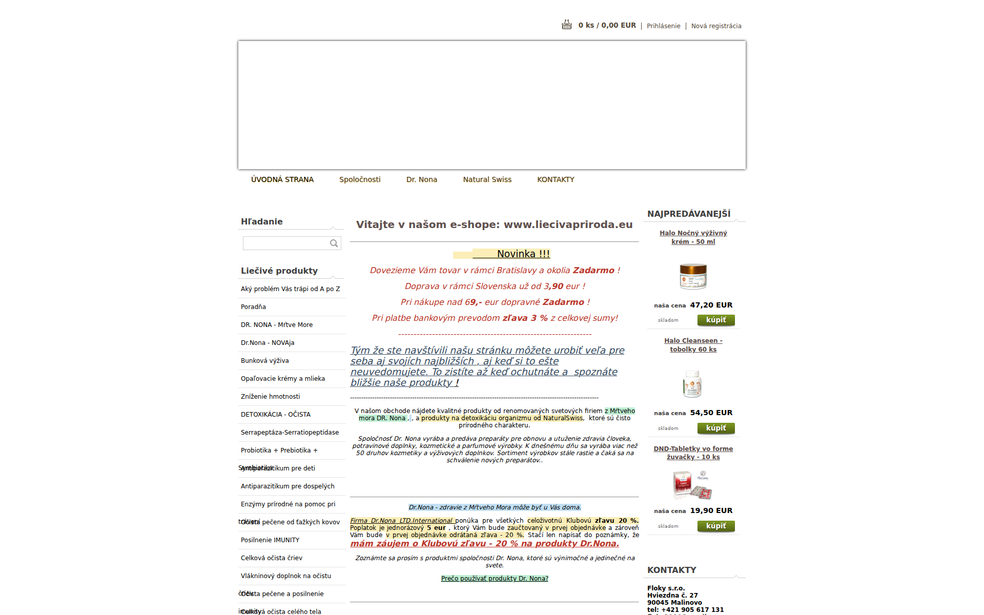 Náhľad webu mrtvemoredrnona.sk