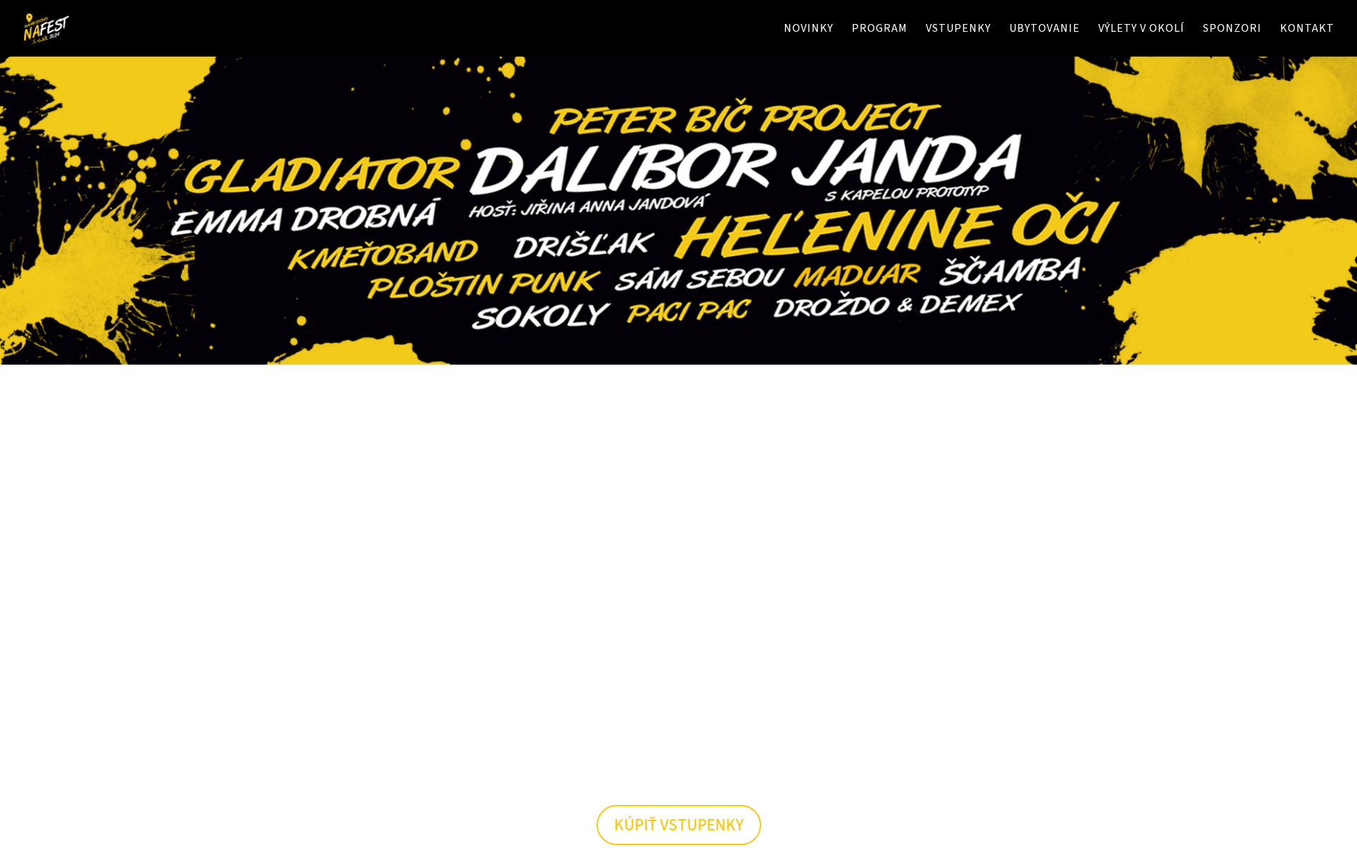 Náhľad webu na-fest.sk