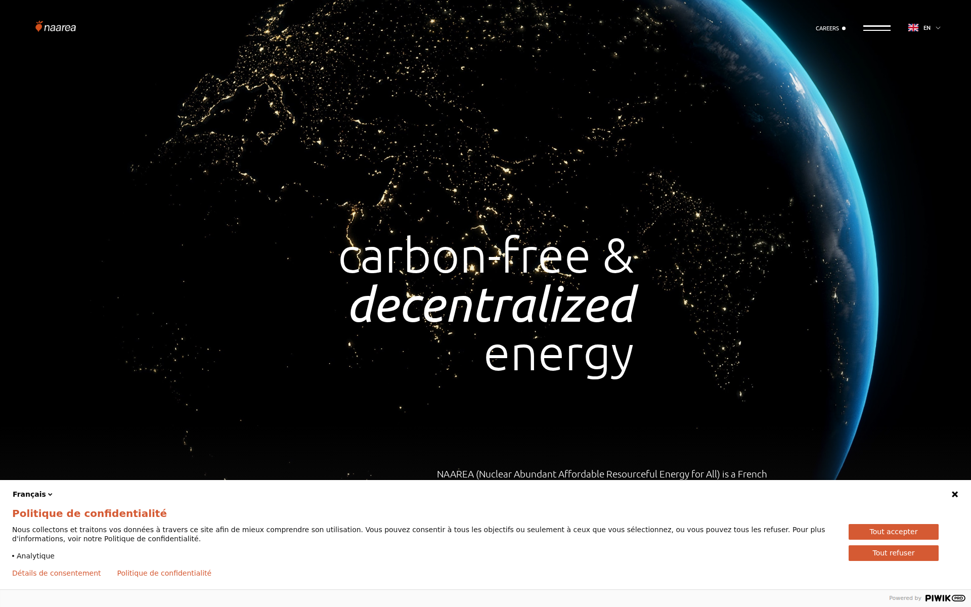 Náhľad webu naarea.sk