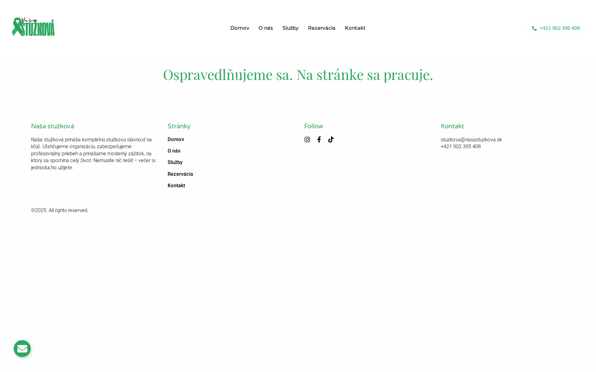 Náhľad webu nasastuzkova.sk