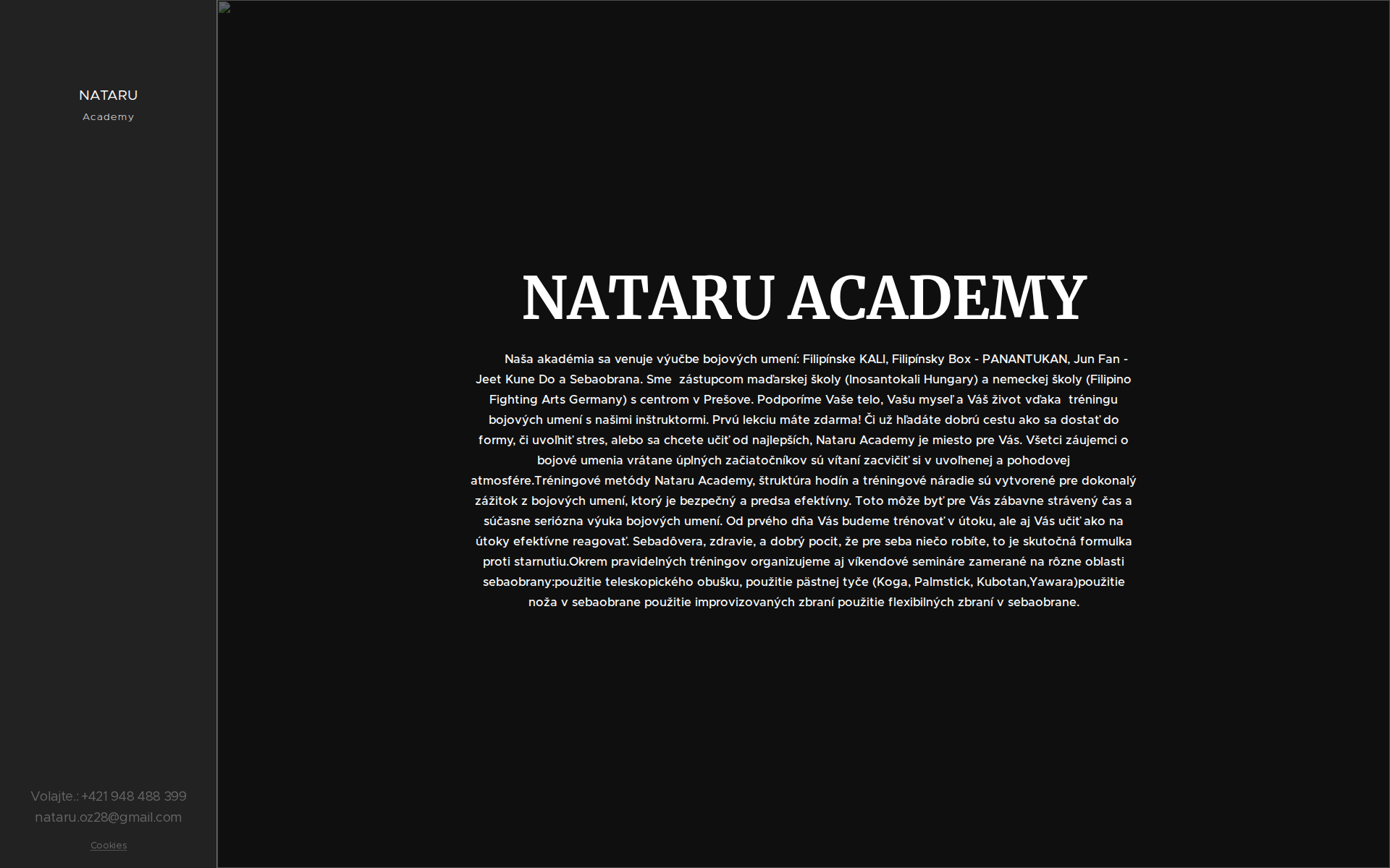 Náhľad webu nataru.sk