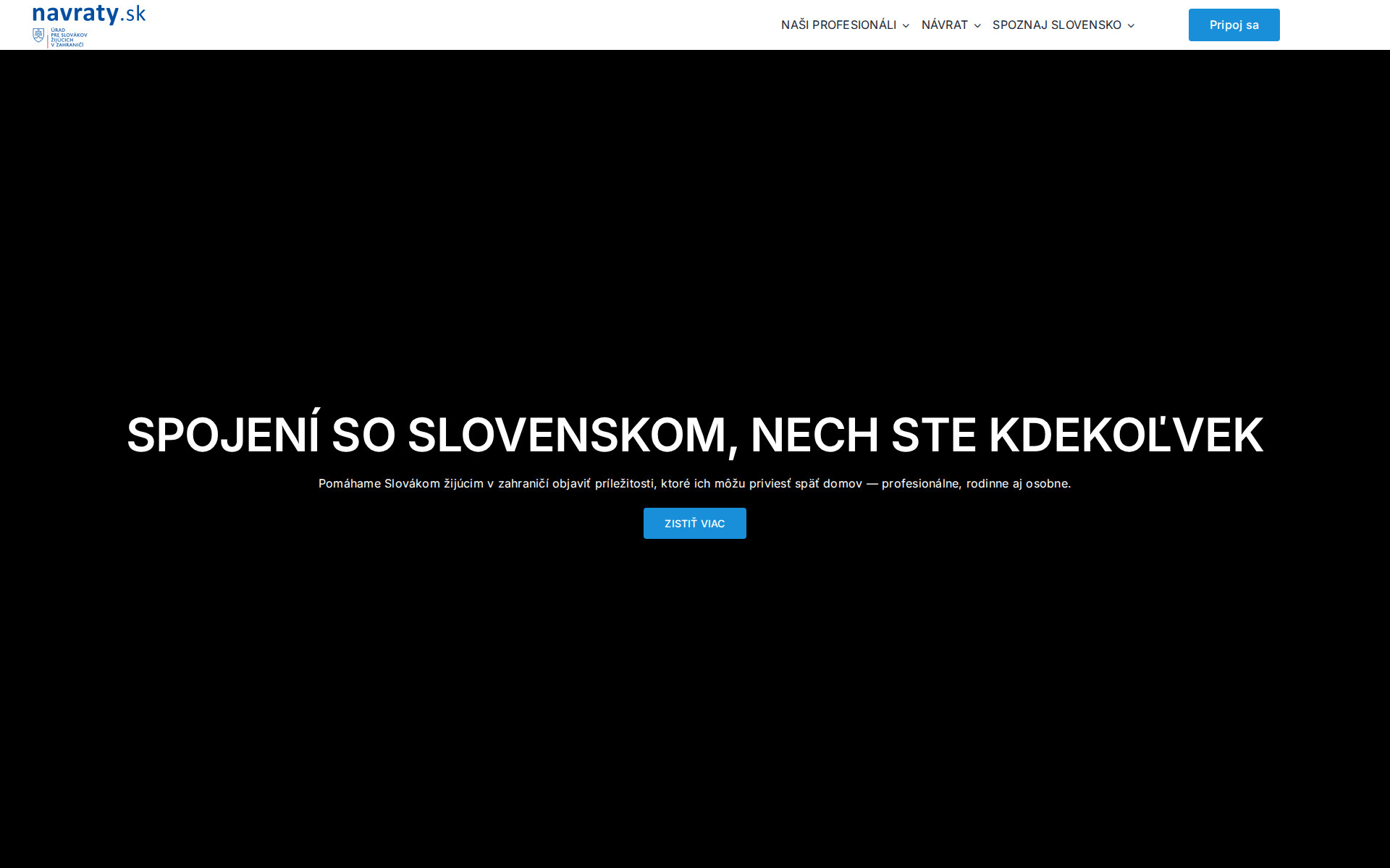 Náhľad webu navraty.sk