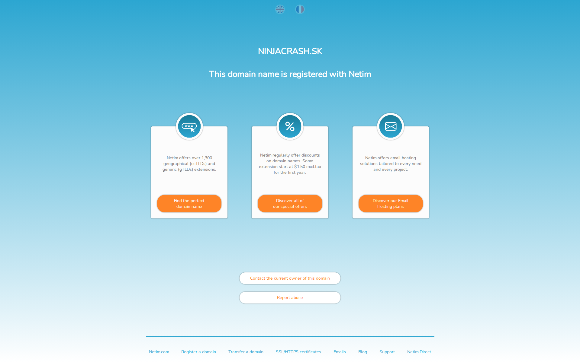 Náhľad webu ninjacrash.sk