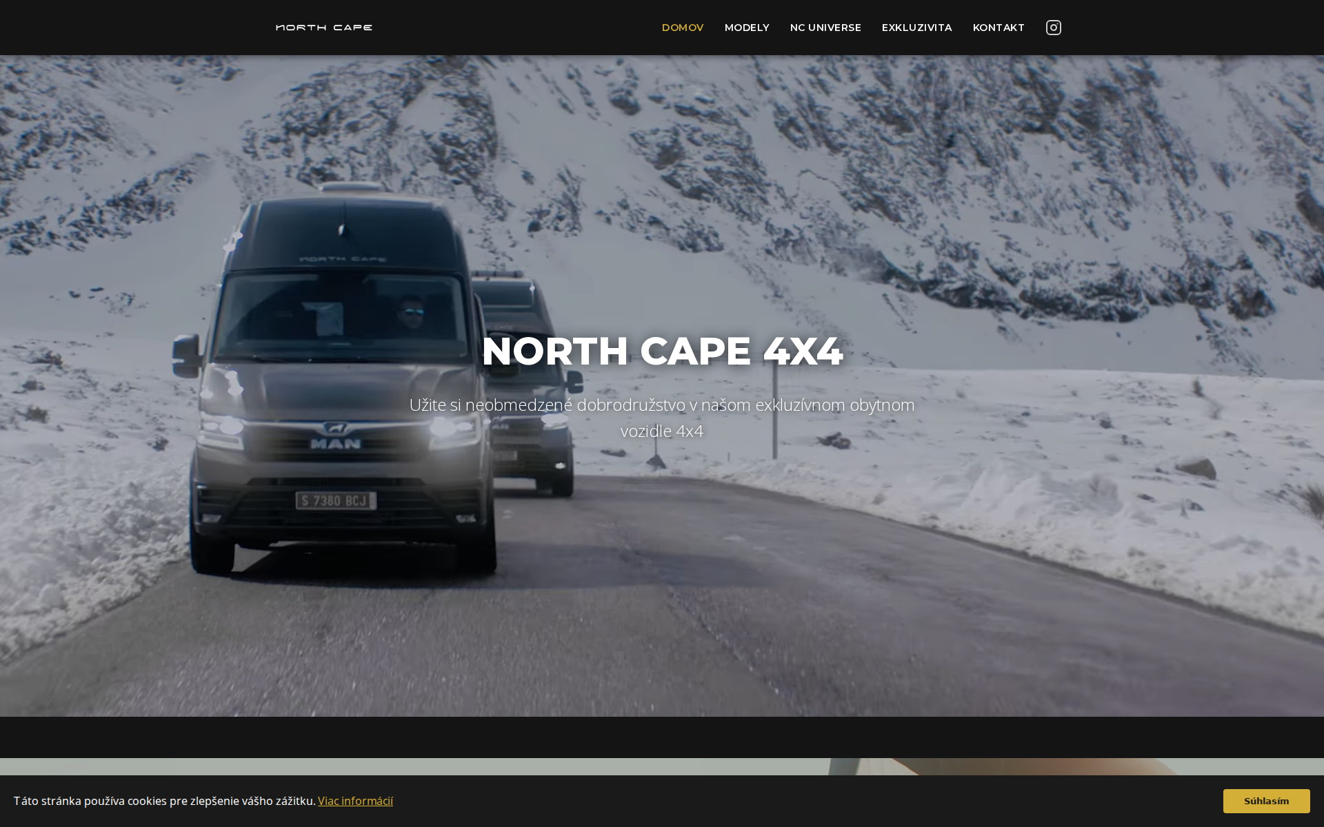 Náhľad webu northcape4x4.sk