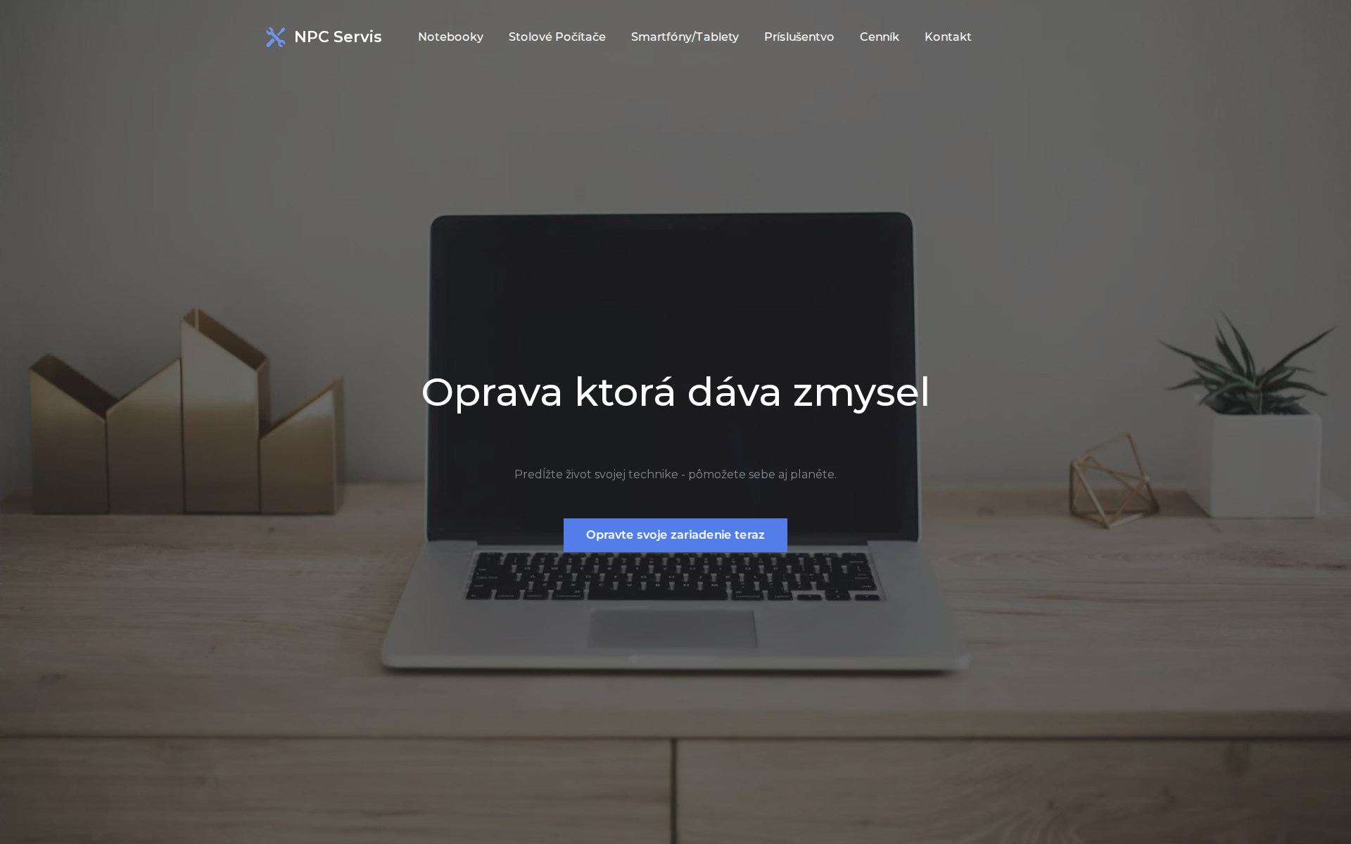 Náhľad webu npcservis.sk