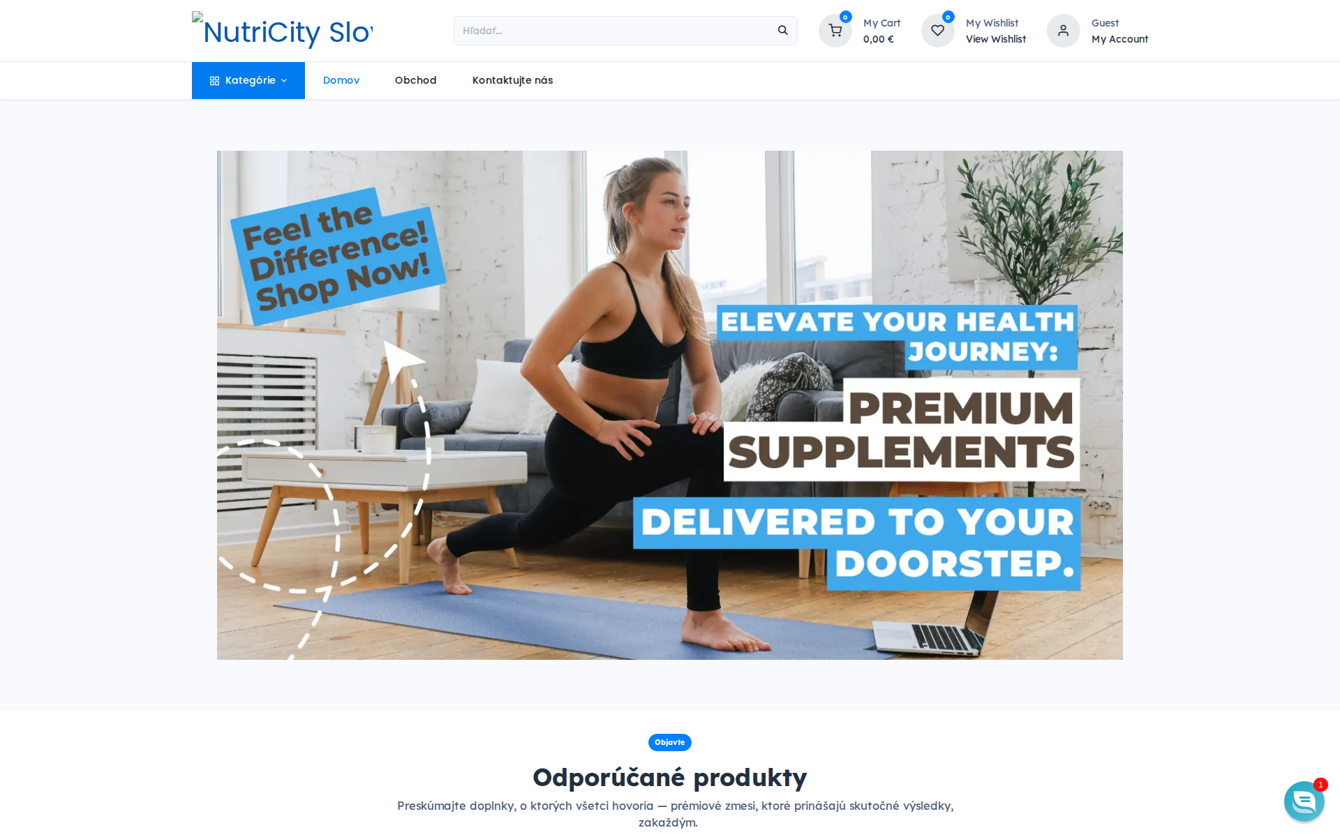 Náhľad webu nutricity.sk