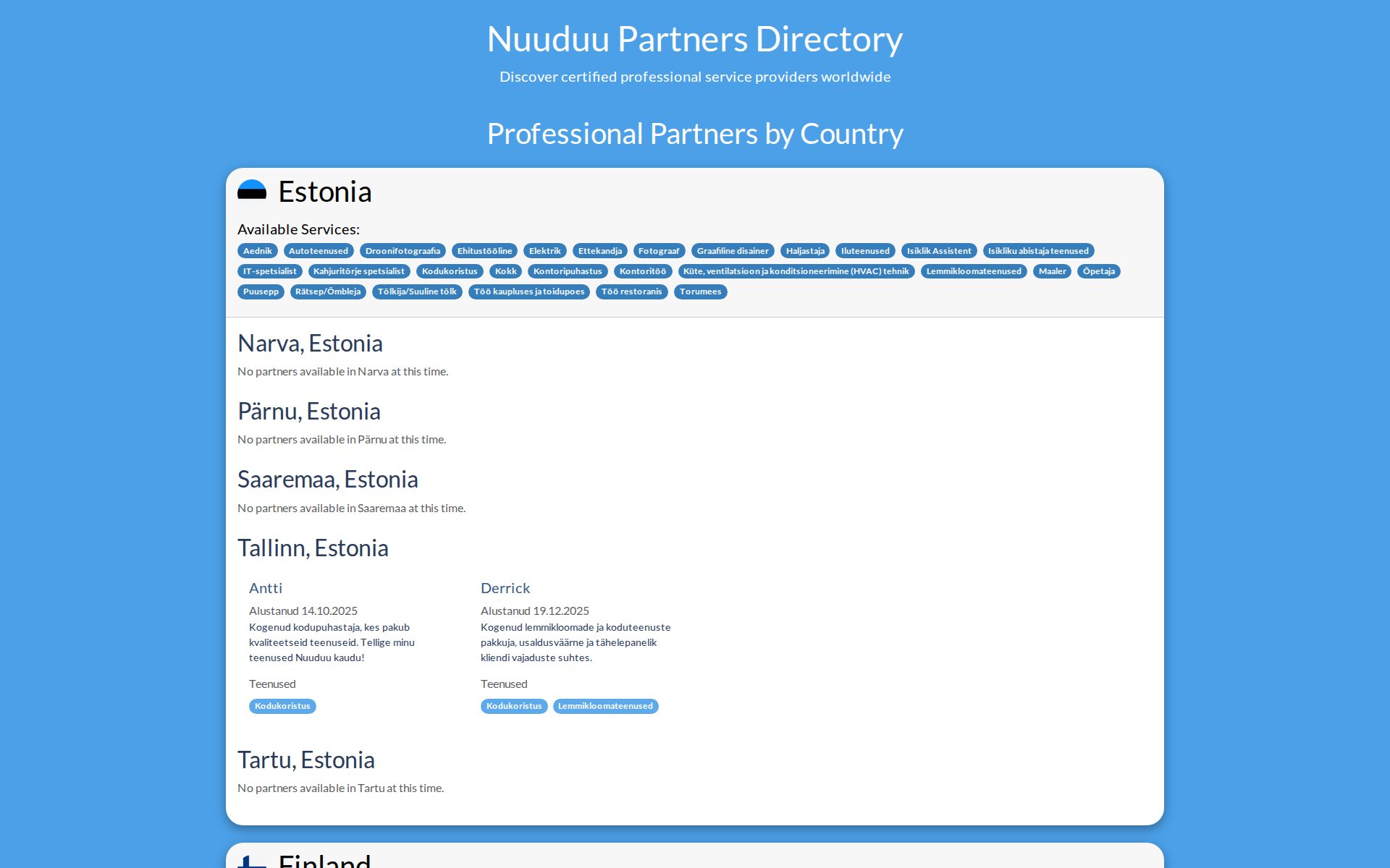 Náhľad webu nuuduu.sk