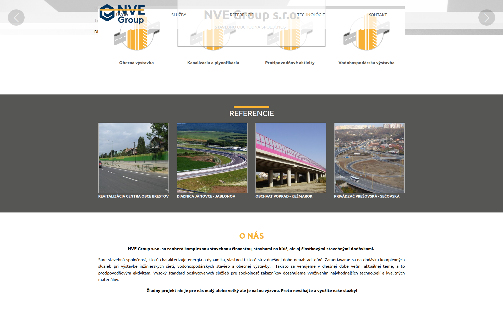 Náhľad webu nvegroup.sk