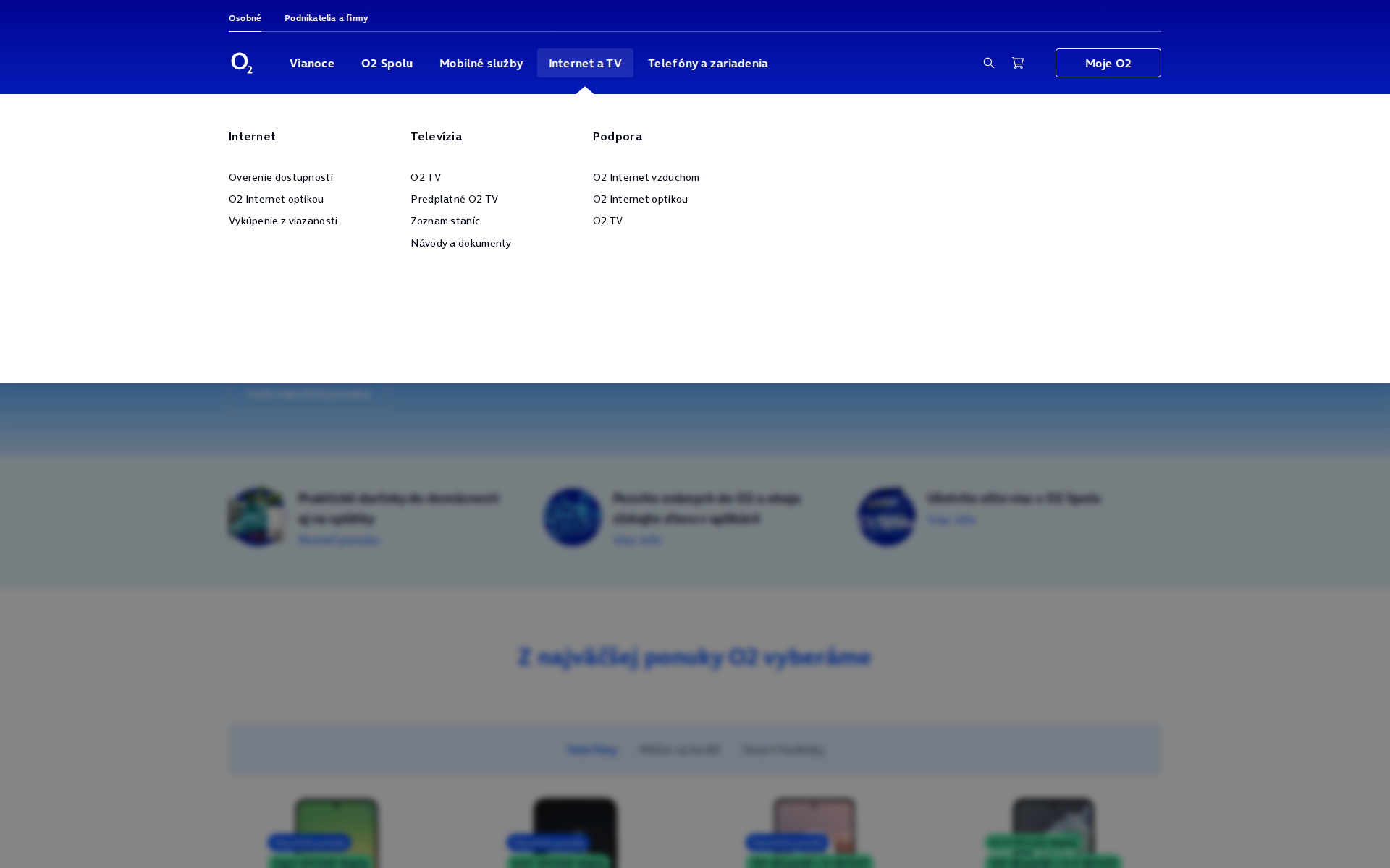 Náhľad webu o2active.sk