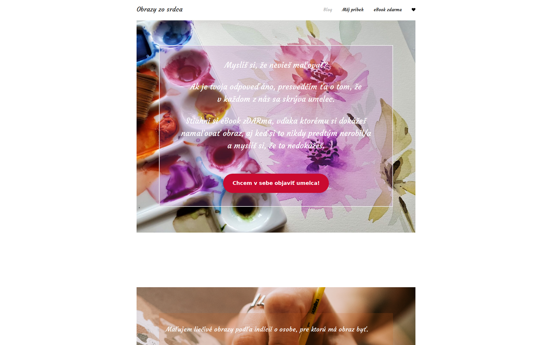 Náhľad webu obrazyzosrdca.sk