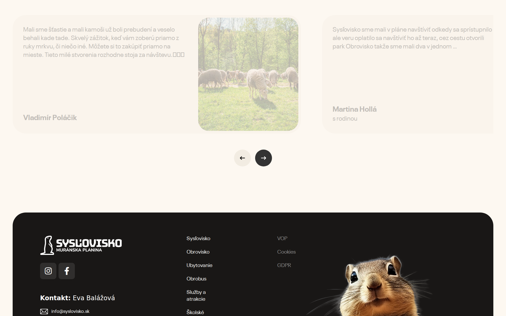 Náhľad webu obrivraji.sk