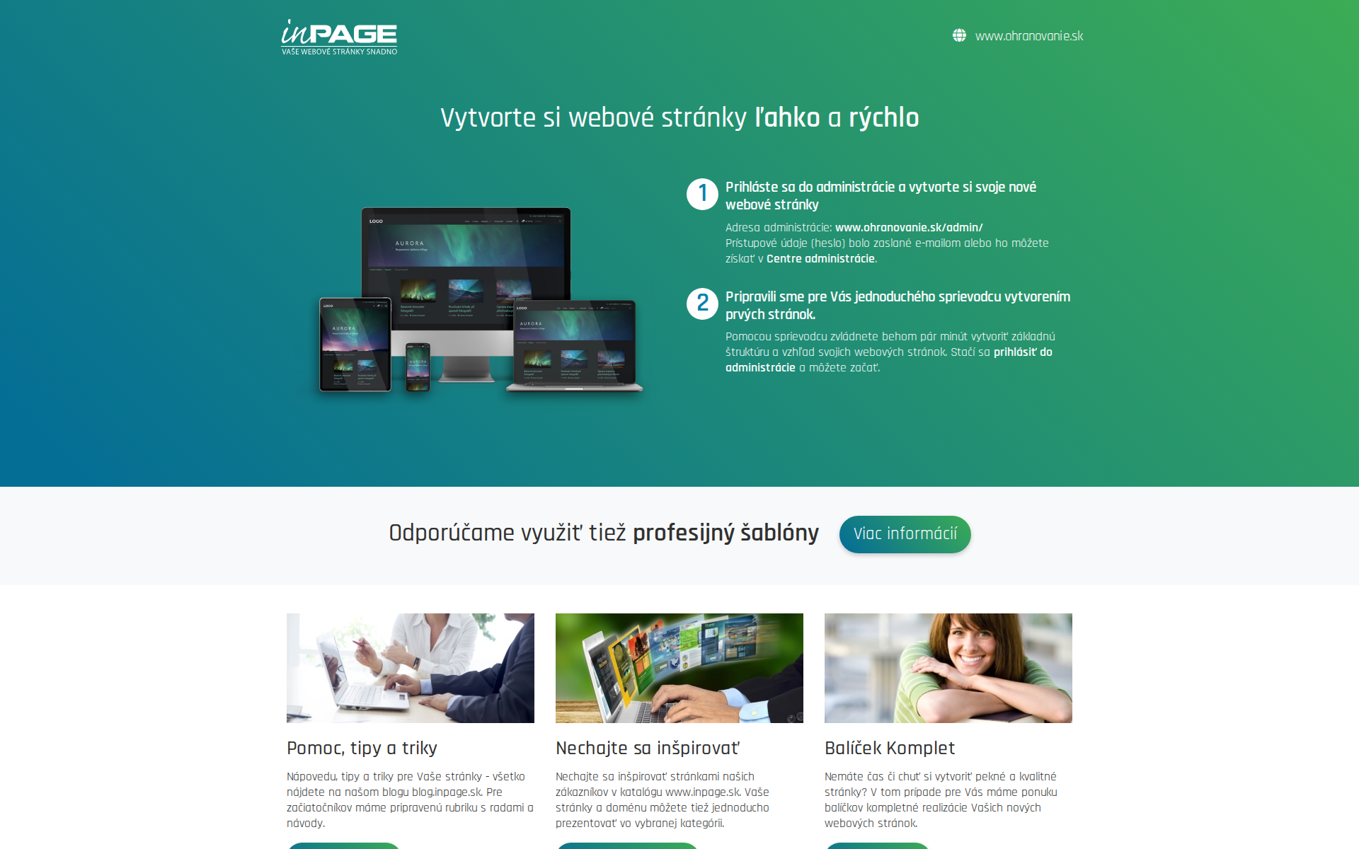 Náhľad webu ohranovanie.sk