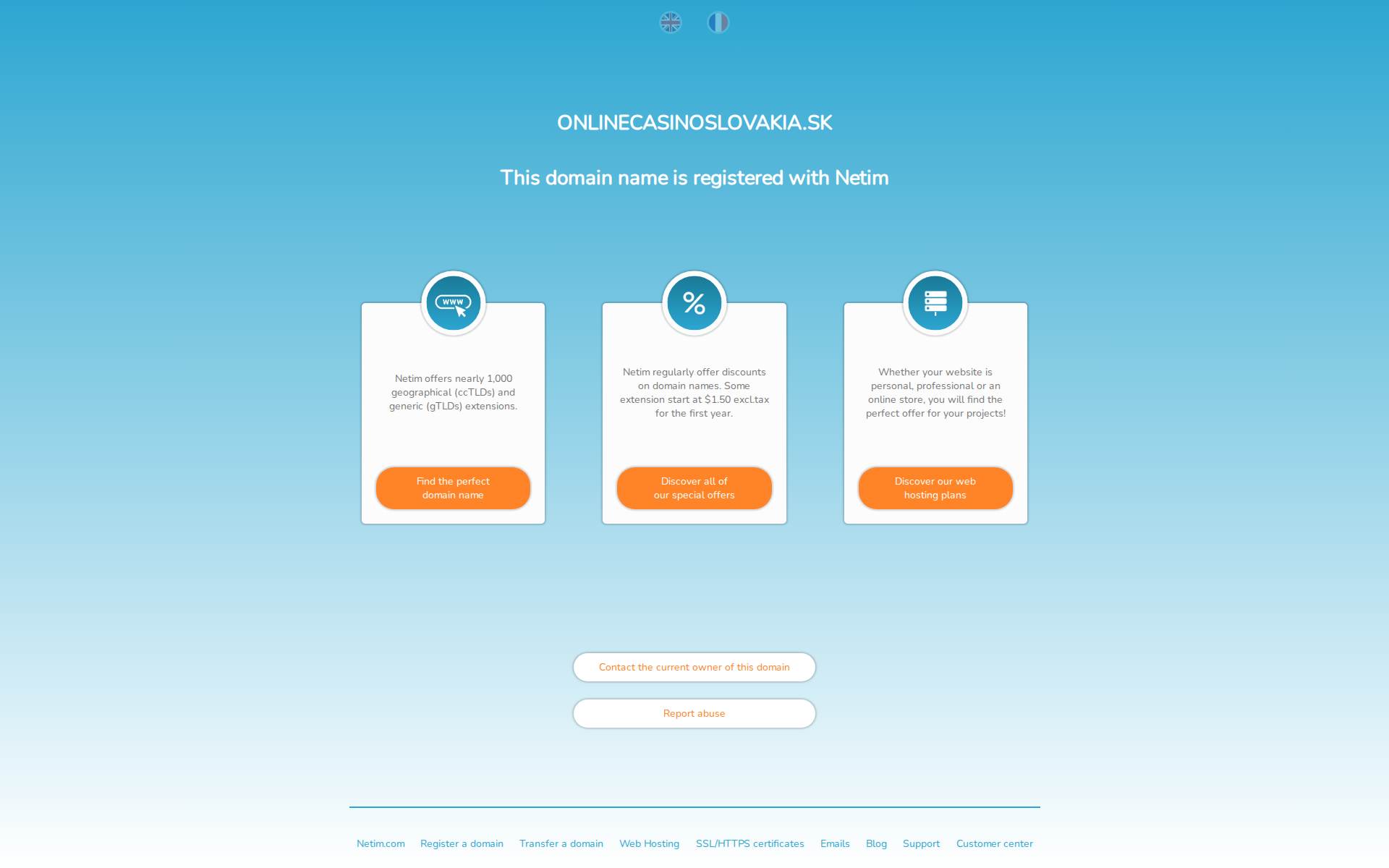 Náhľad webu onlinecasinoslovakia.sk