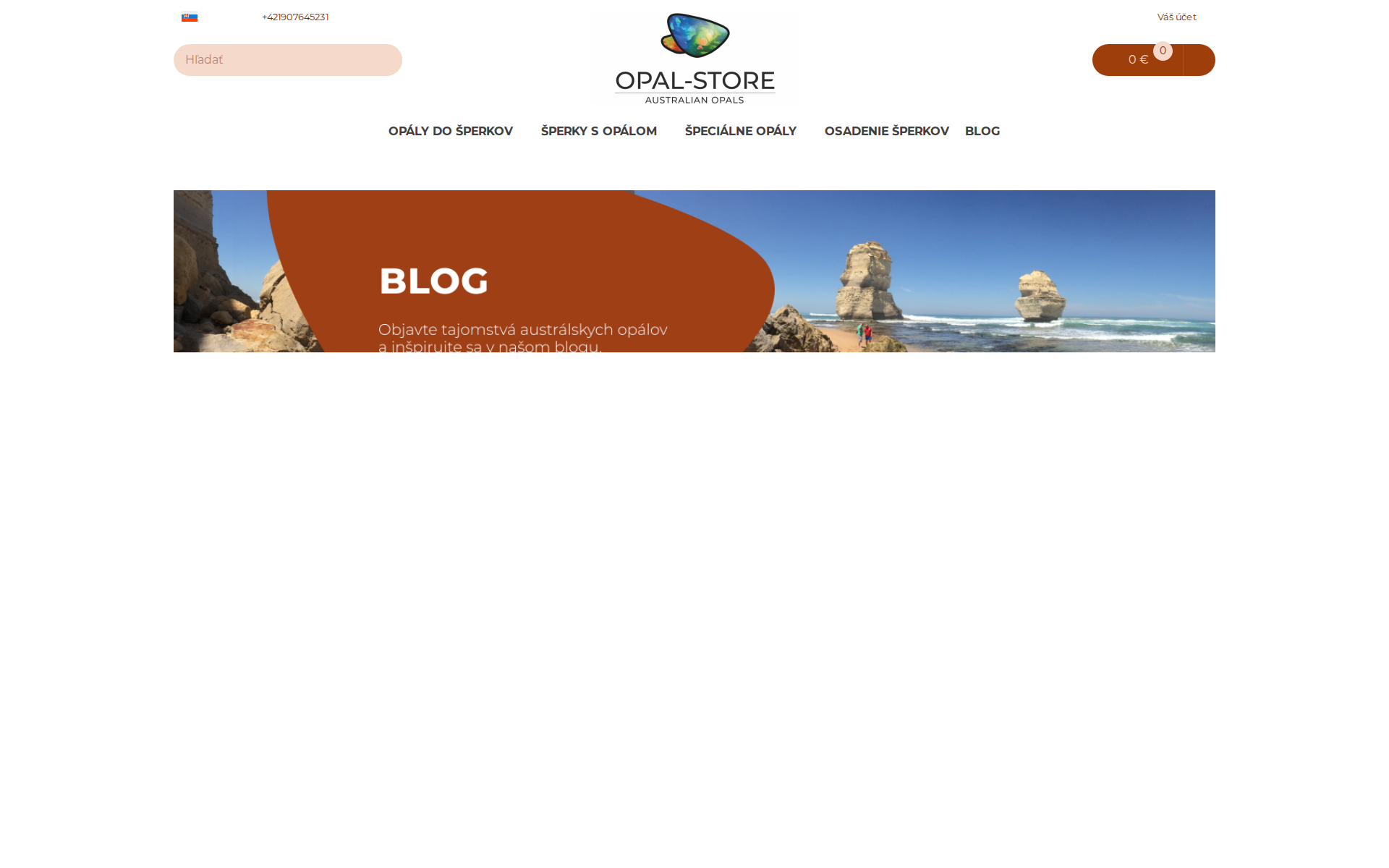 Náhľad webu opal-store.sk