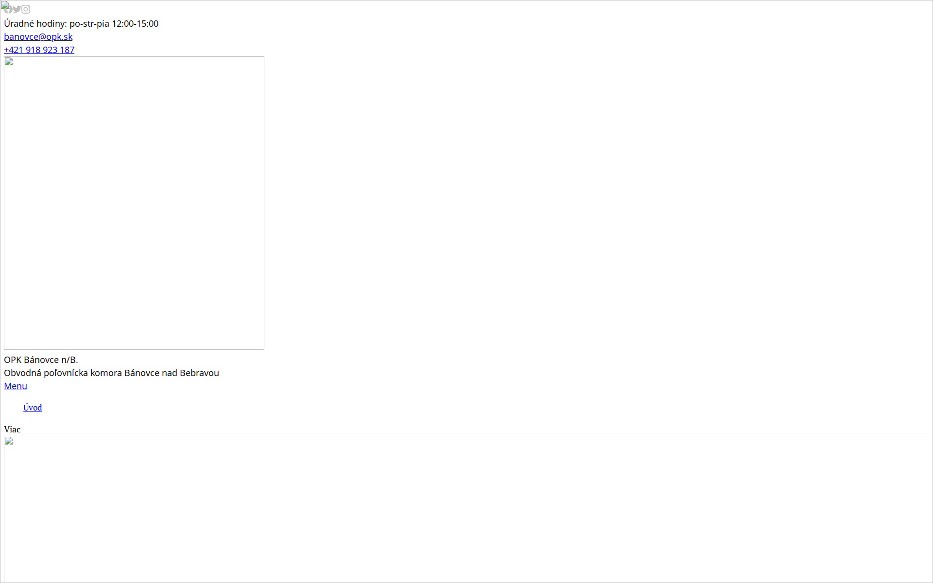 Náhľad webu opkbanovce.sk