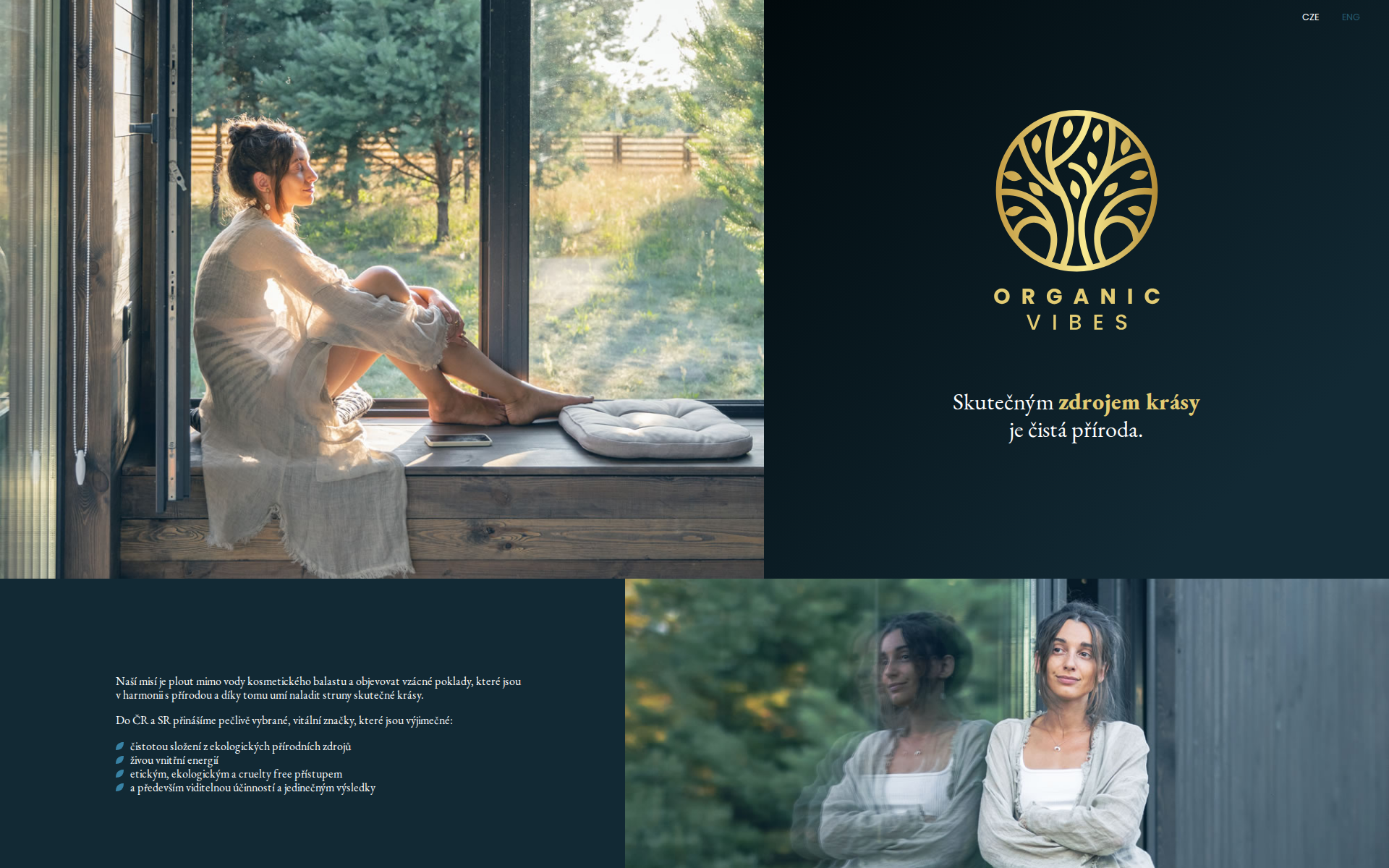 Náhľad webu organic-vibes.sk