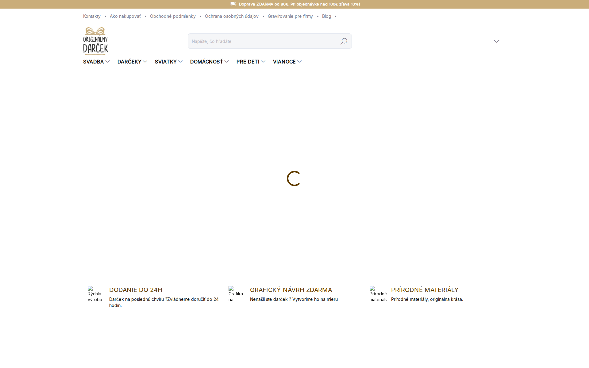 Náhľad webu originalny-darcek.sk