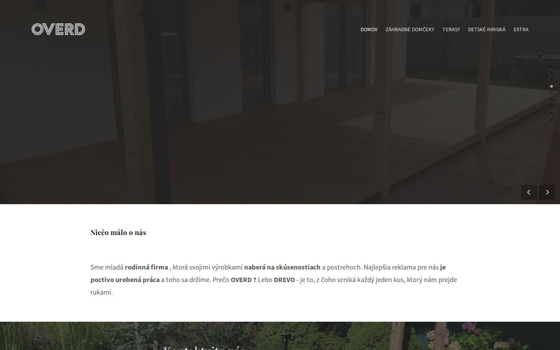 Náhľad webu overd.sk