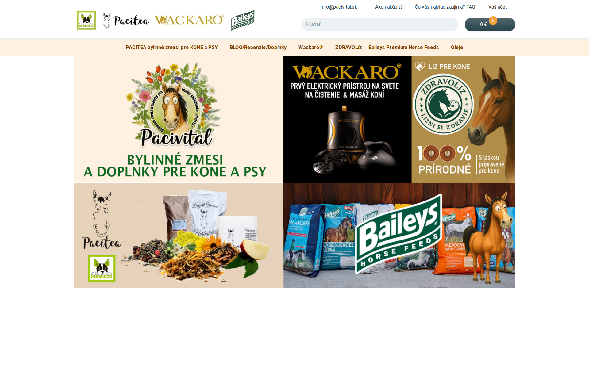 Náhľad webu pacitea.sk