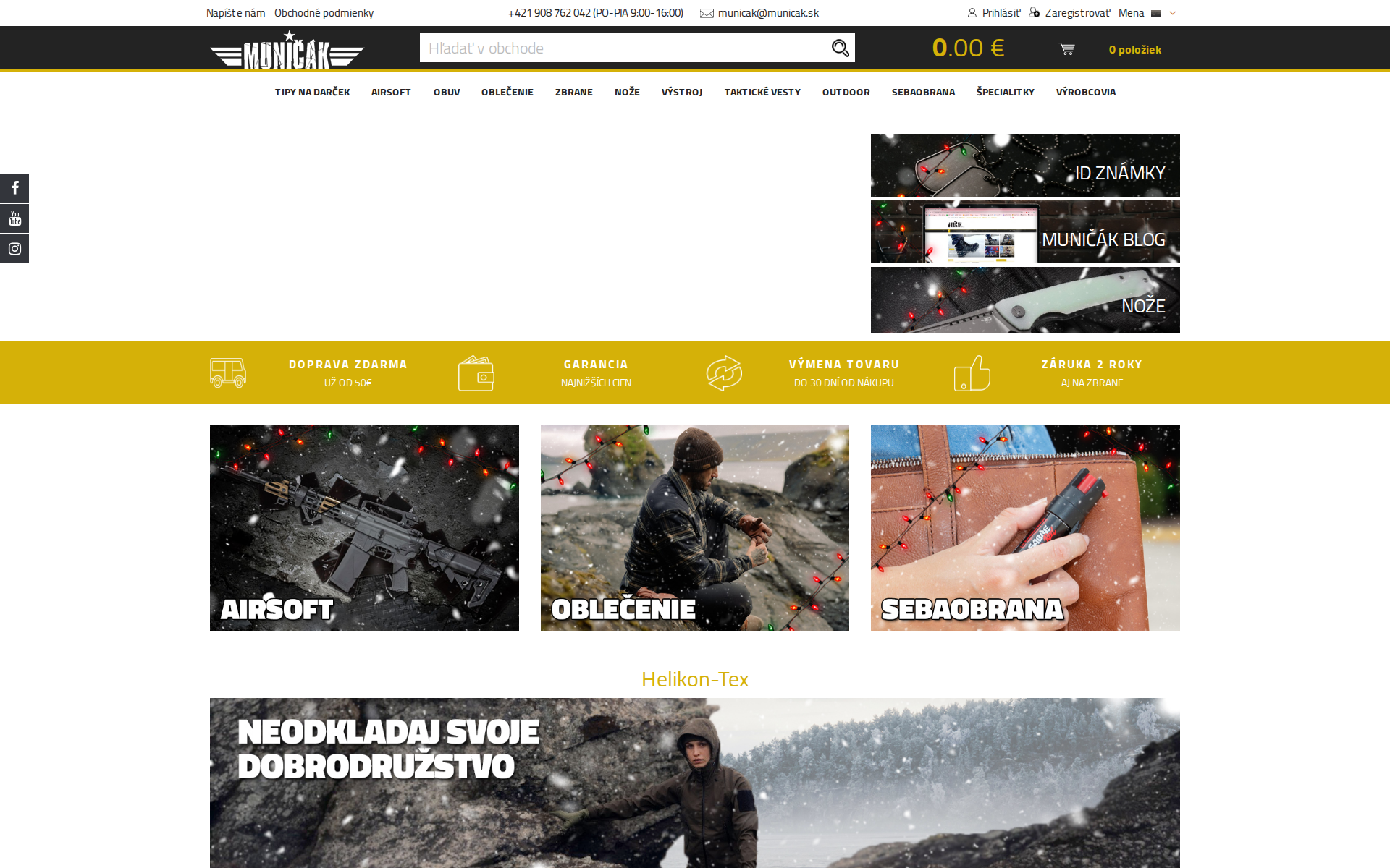 Náhľad webu paintballshop.sk