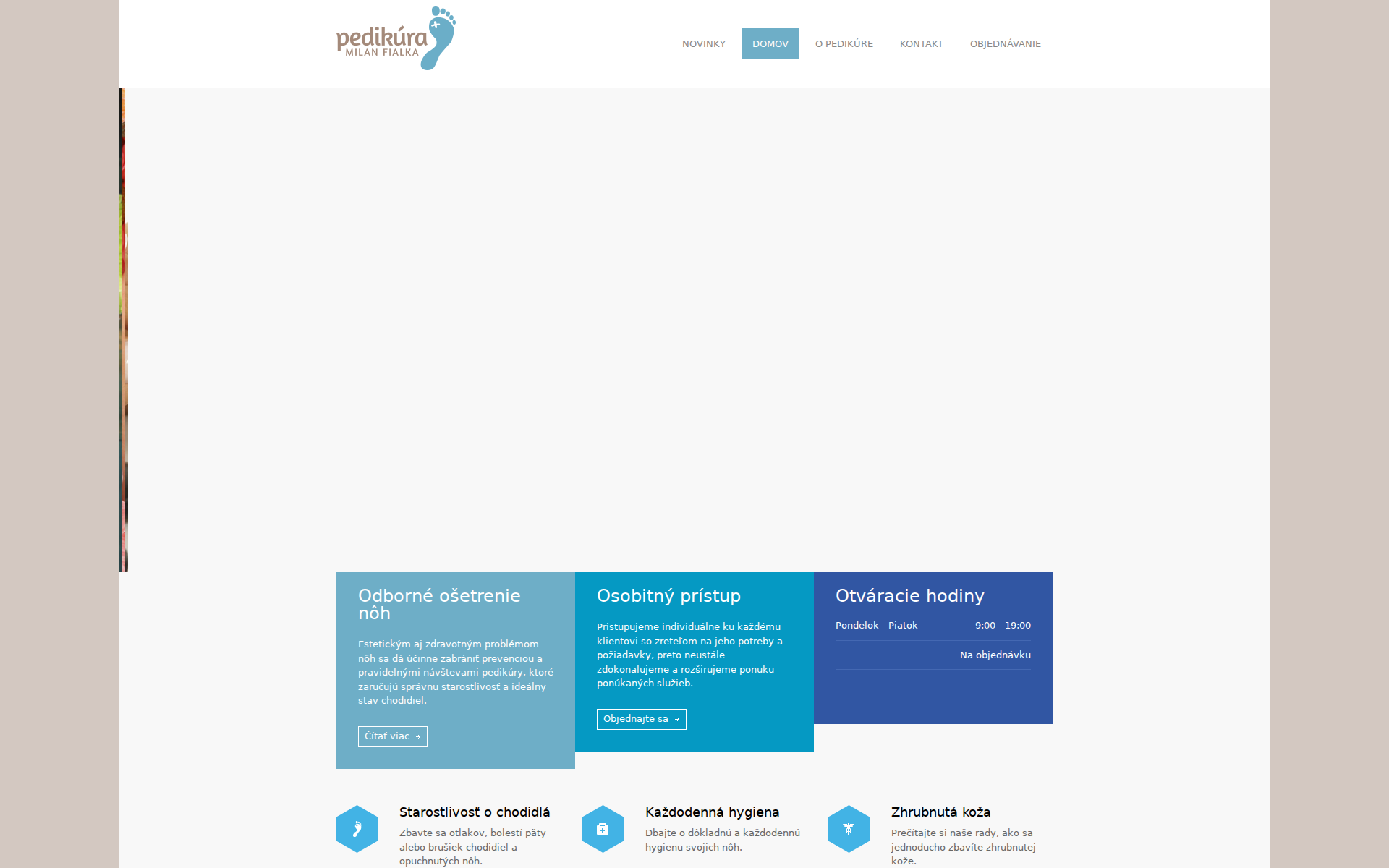 Náhľad webu pedikura-fialka.sk