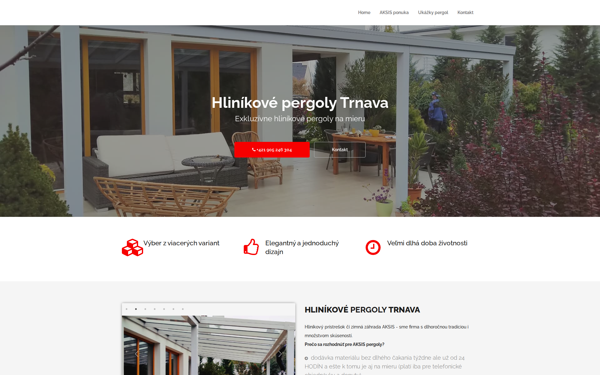 Náhľad webu pergolytrnava.sk