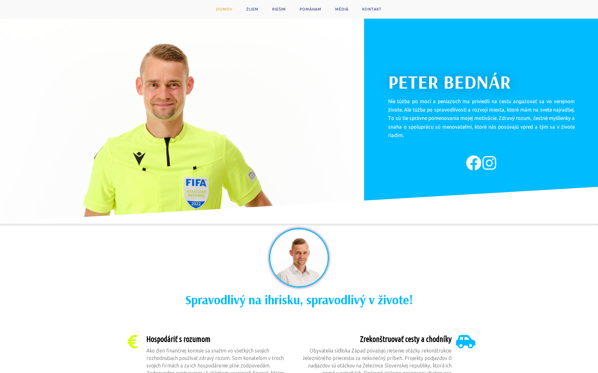 Náhľad webu peterbednar.sk