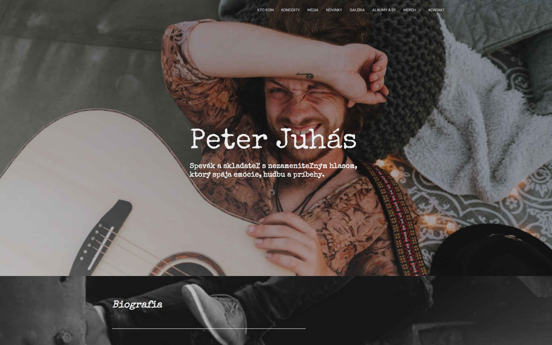 Náhľad webu peterjuhas.sk