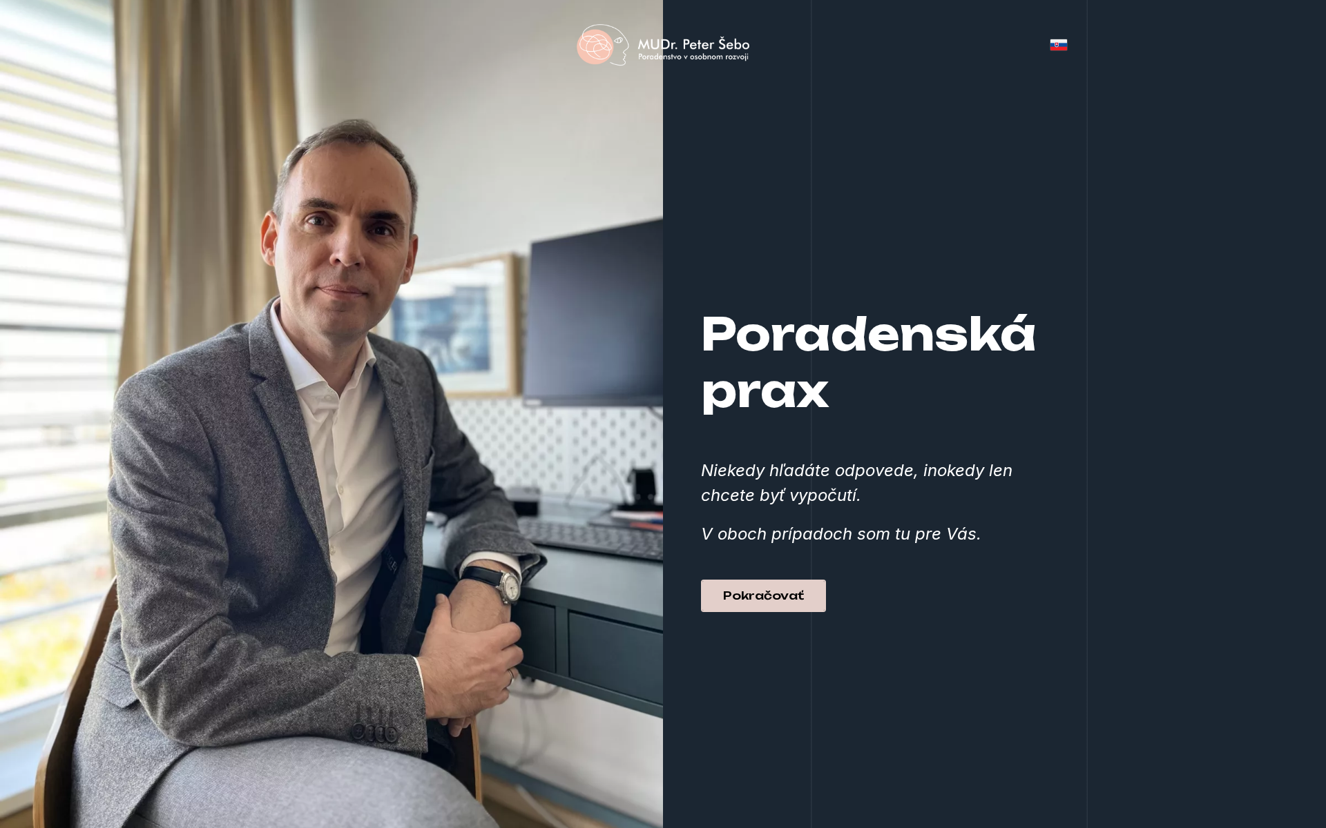 Náhľad webu petersebo.sk