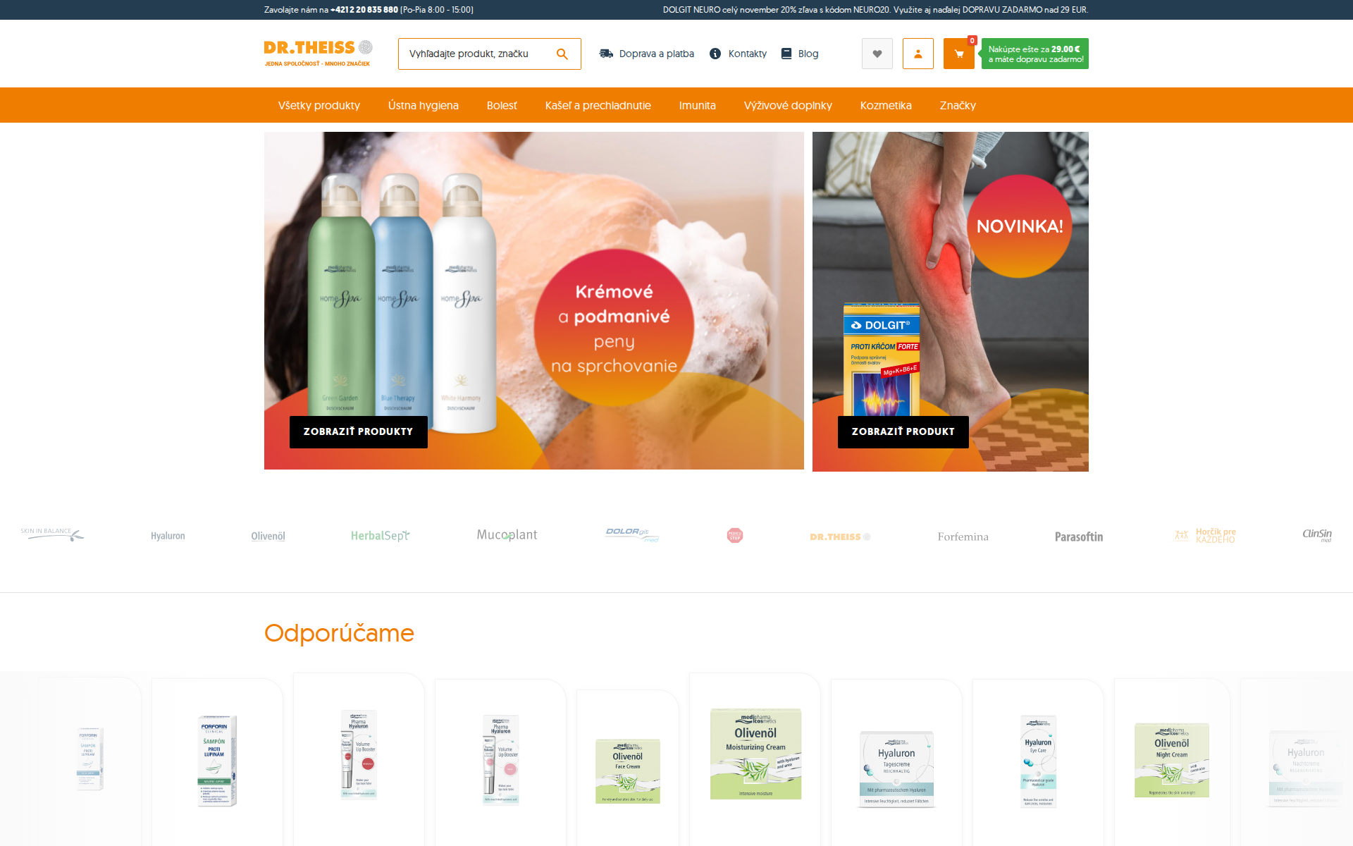 Náhľad webu pharmahyaluron.sk