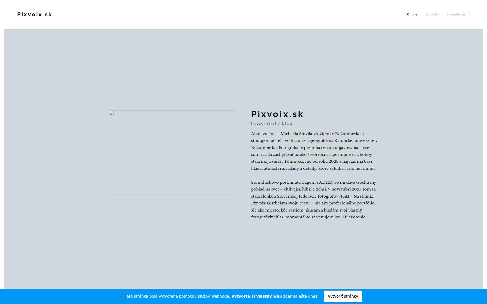 Náhľad webu pixvoix.sk