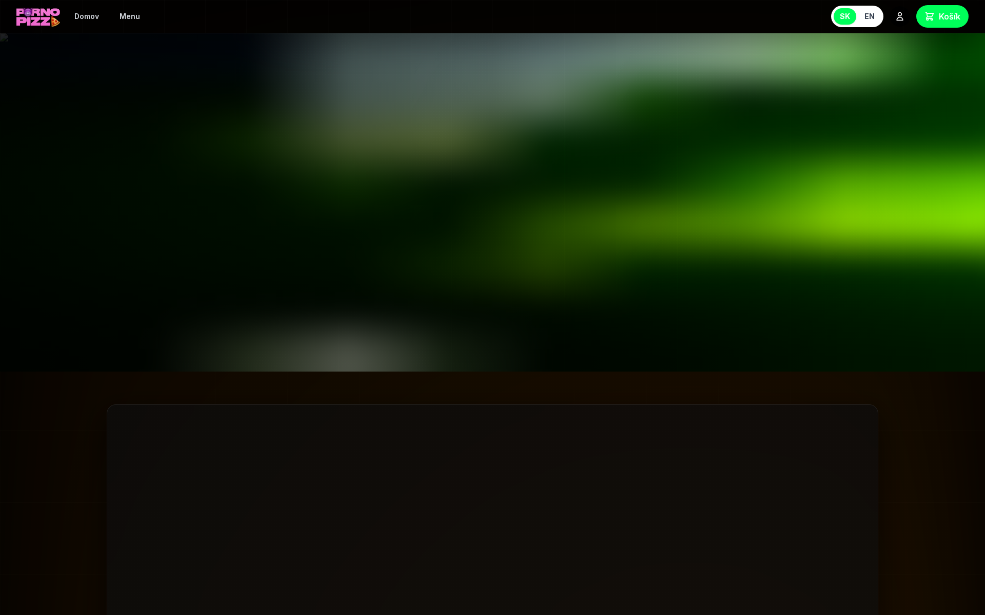 Náhľad webu pizzaparty.sk