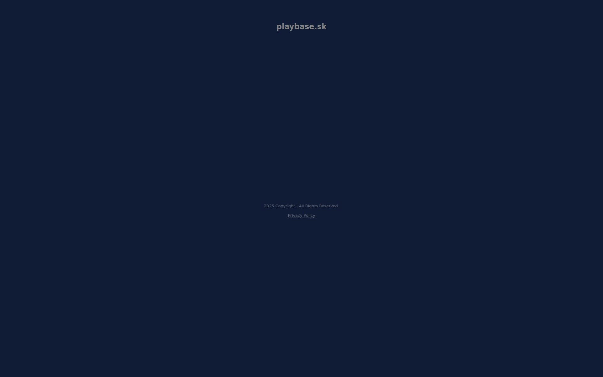 Náhľad webu playbase.sk