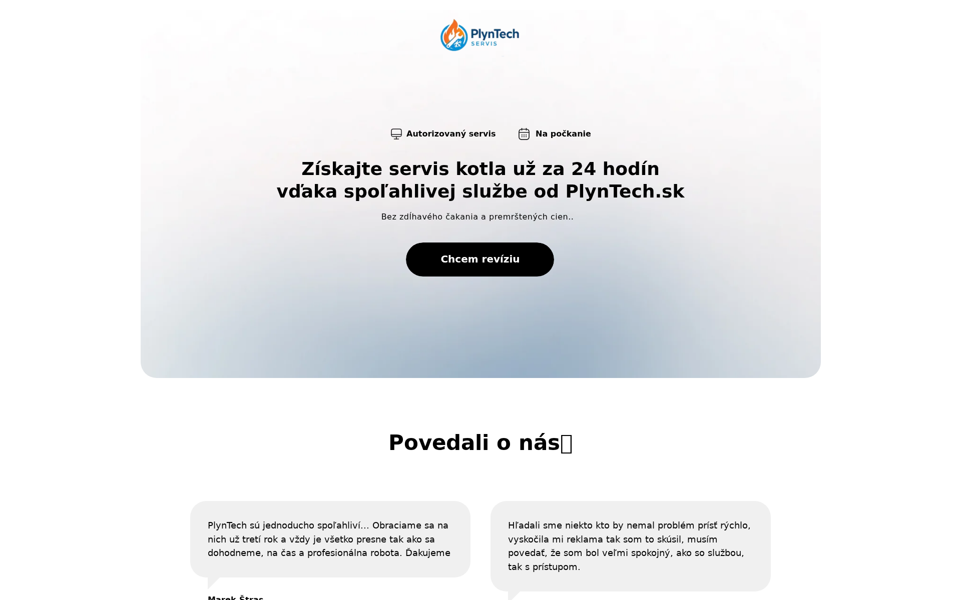 Náhľad webu plyntech.sk