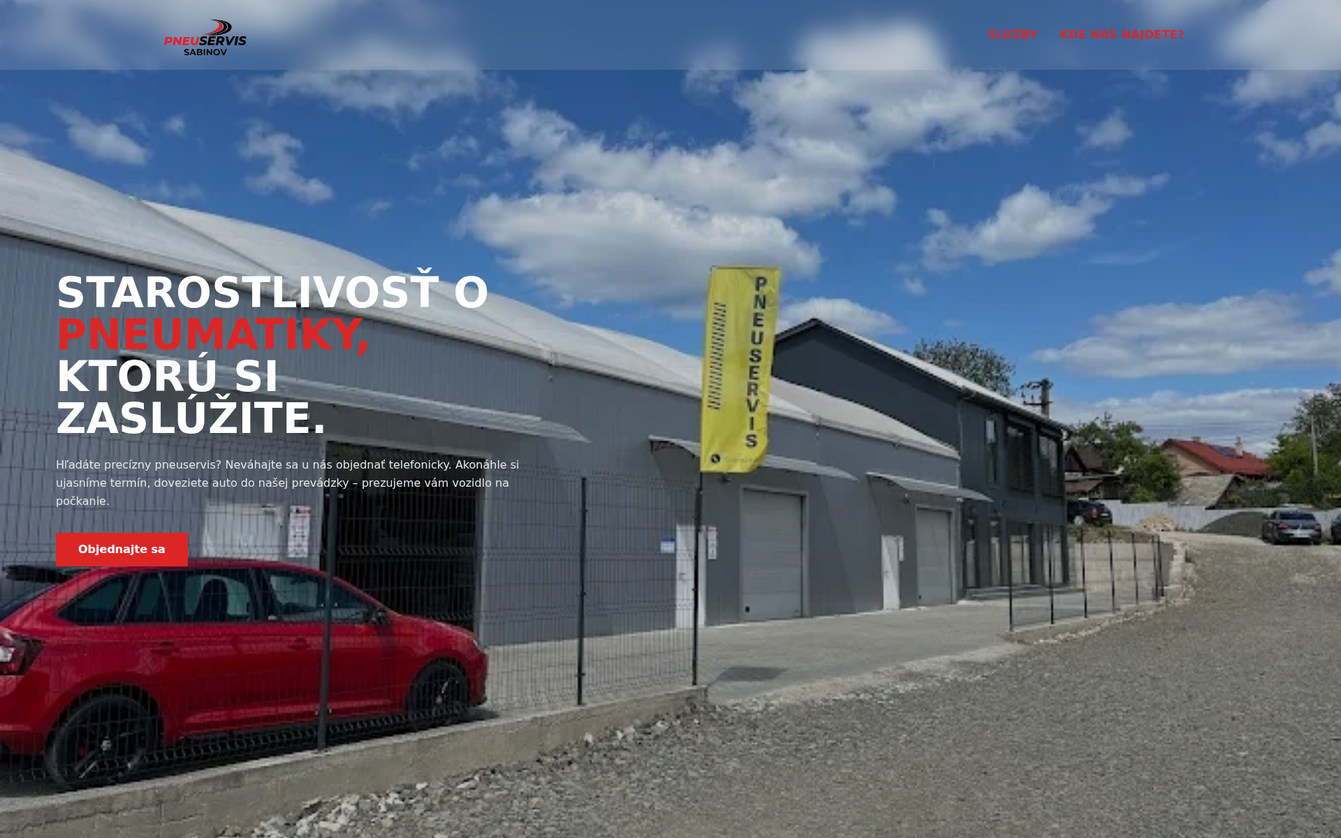 Náhľad webu pneuservis-sabinov.sk