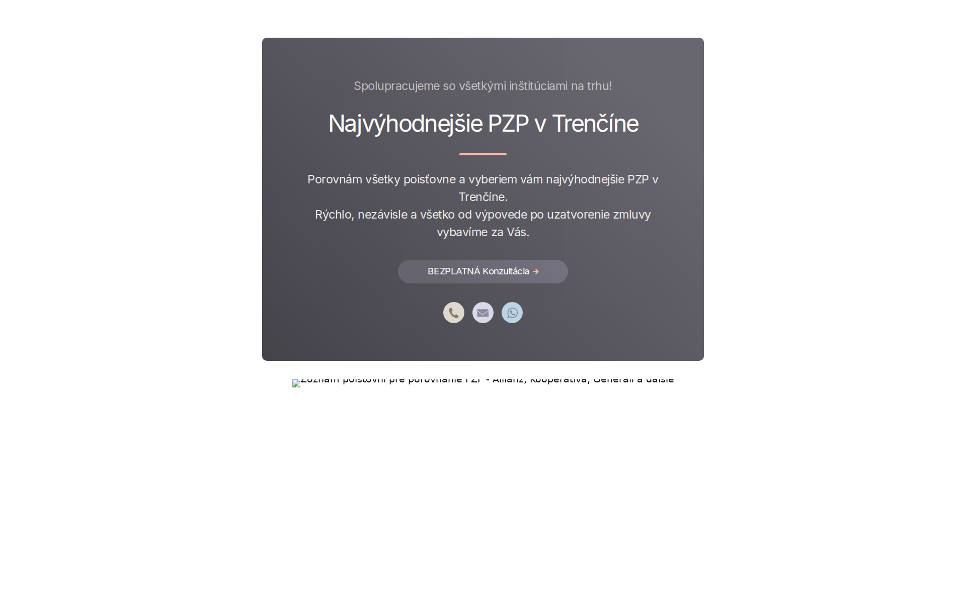 Náhľad webu poistenieautatrencin.sk