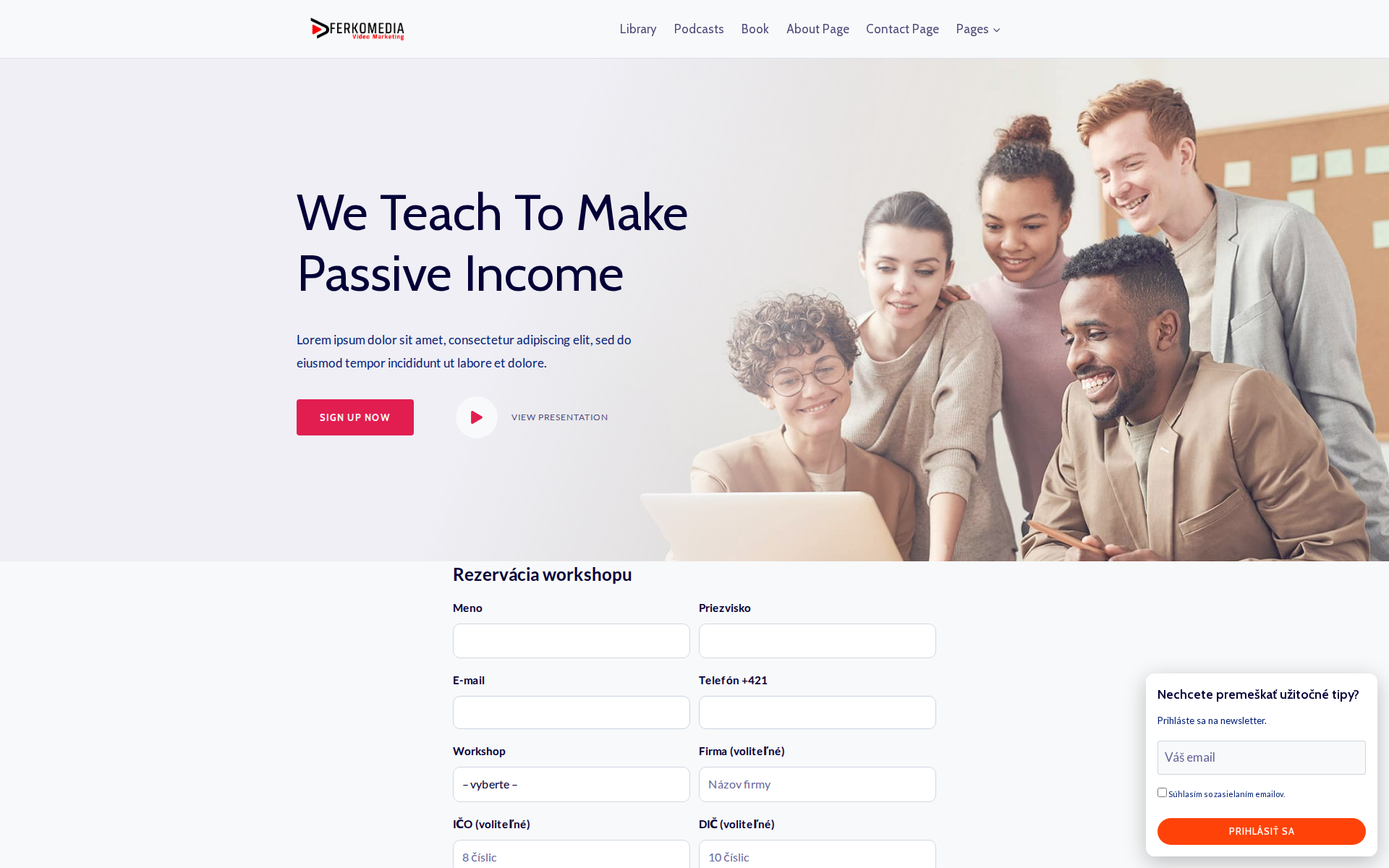 Náhľad webu portretnefilmy.sk