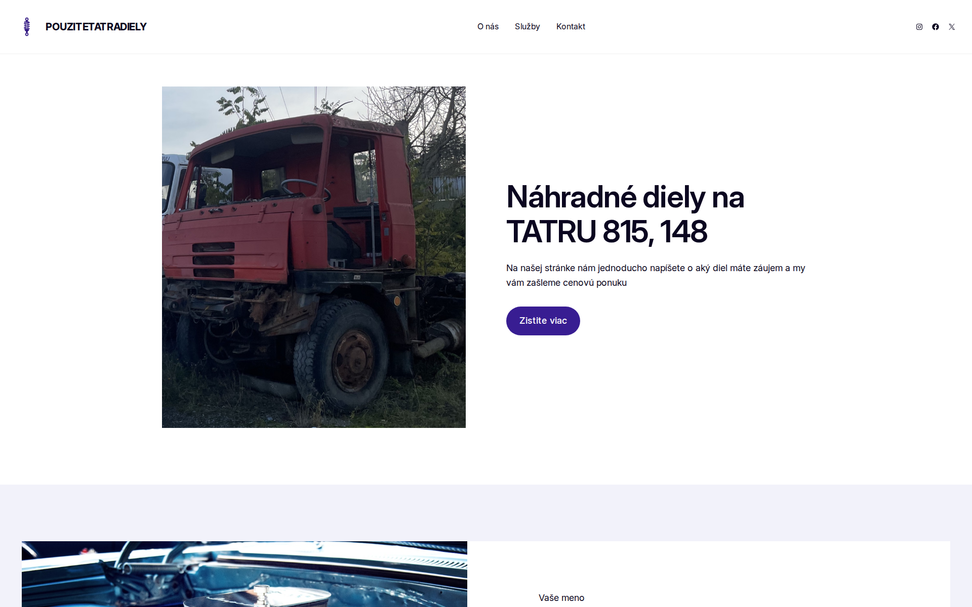 Náhľad webu pouzitetatradiely.sk