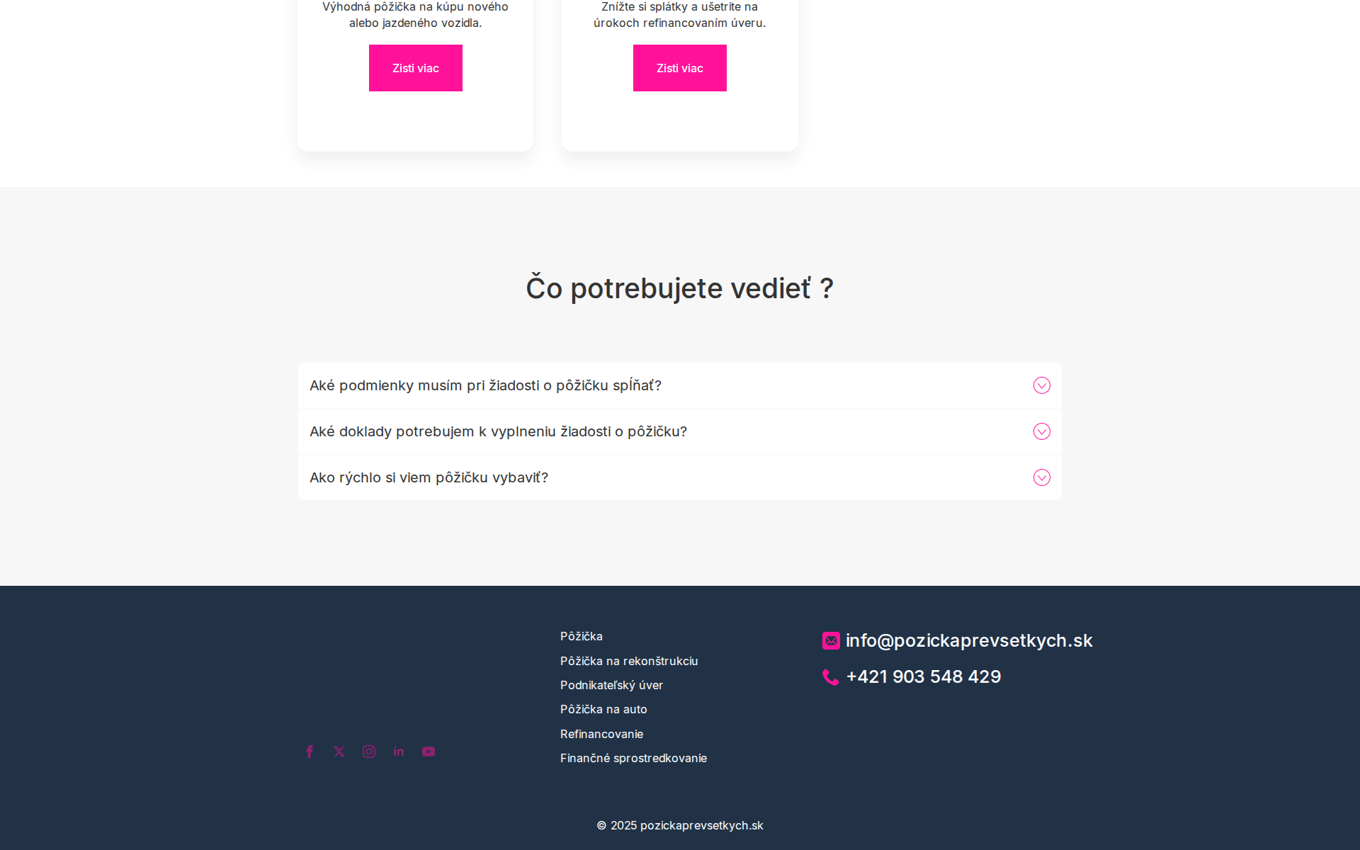 Náhľad webu pozickaprevsetkych.sk