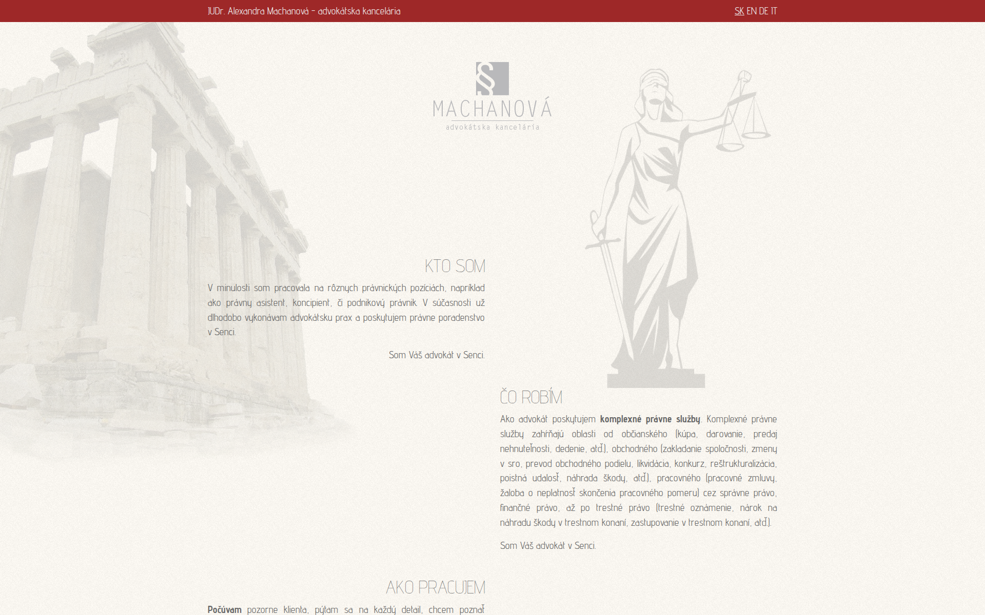 Náhľad webu pravniksenec.sk