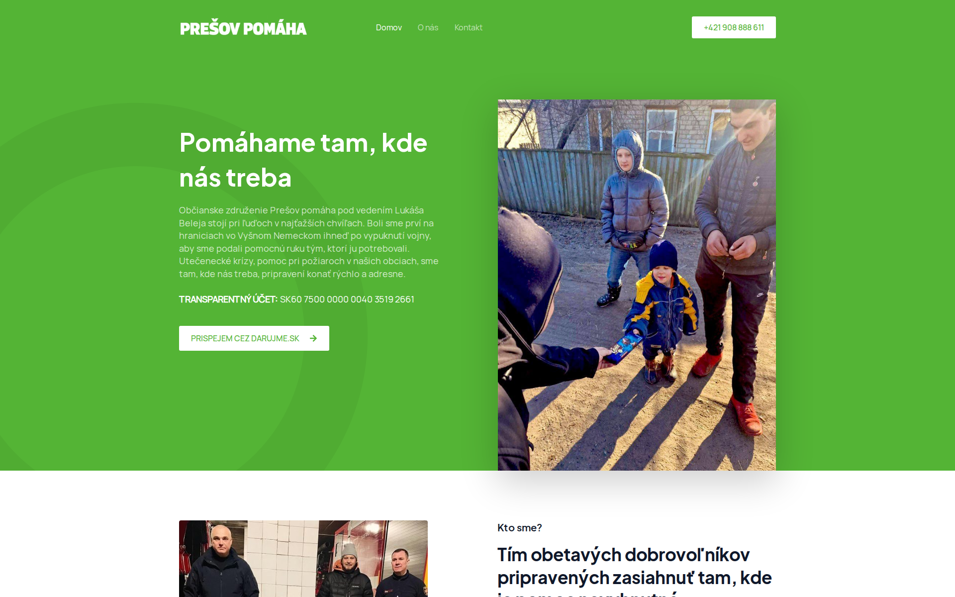 Náhľad webu presovpomaha.sk