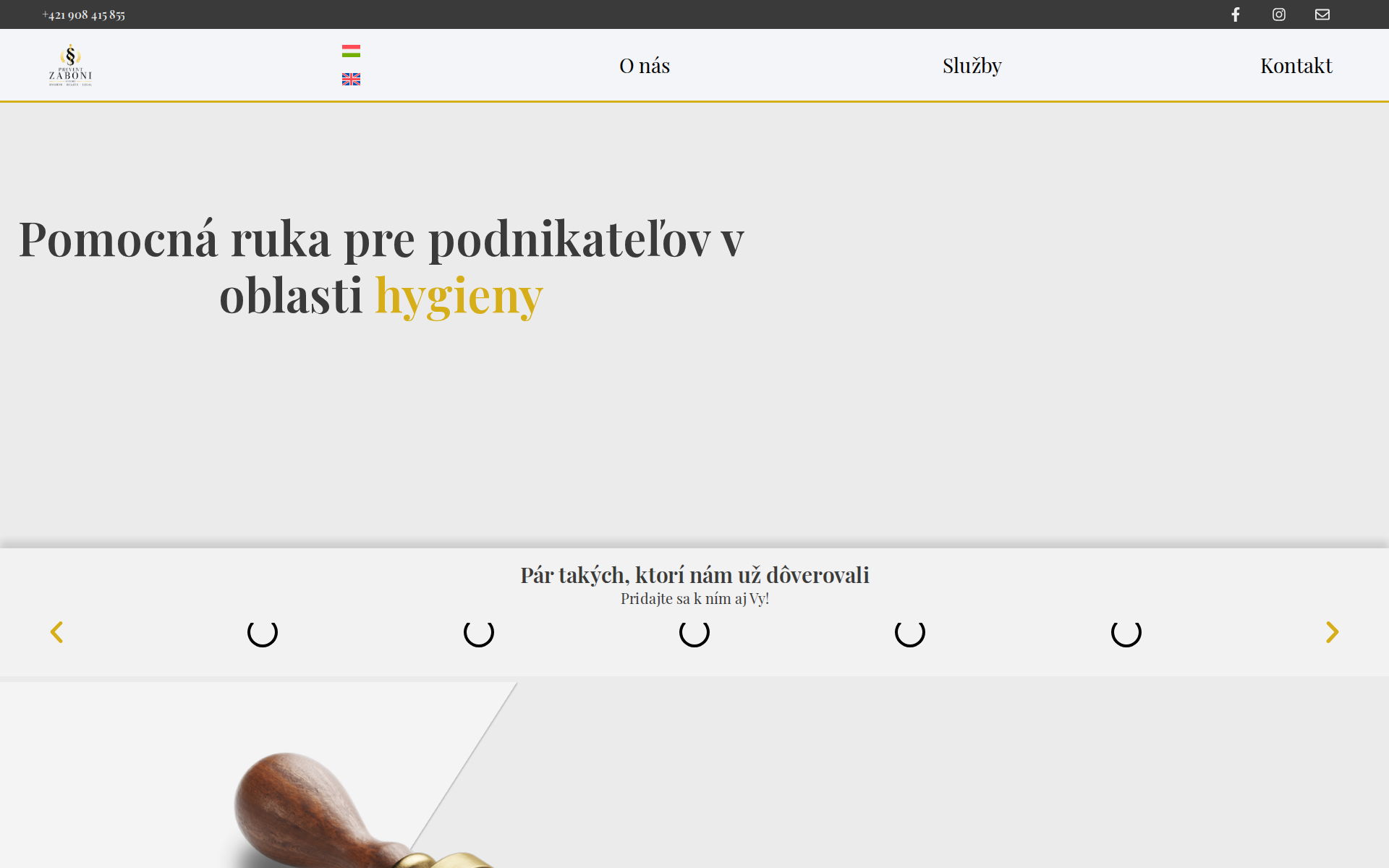 Náhľad webu prevent-zaboni.sk